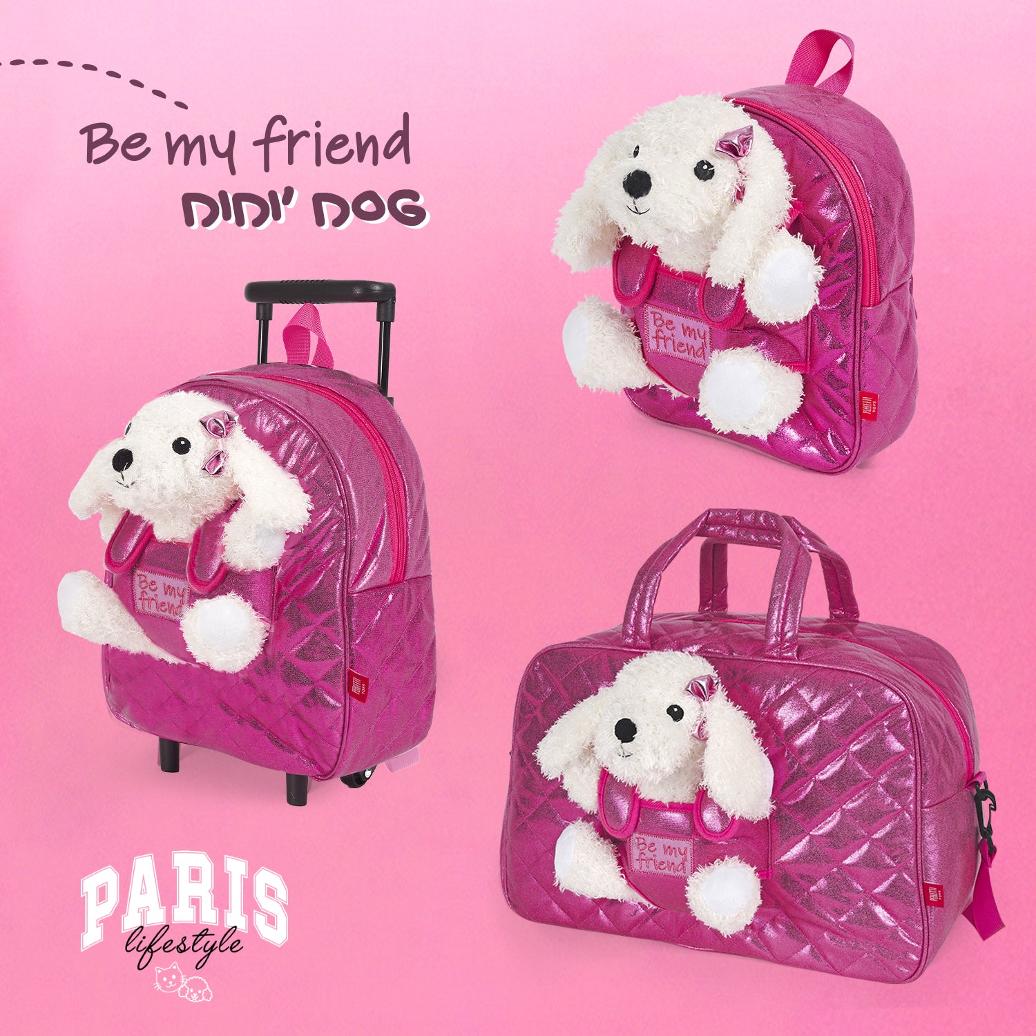 Zainetto con Peluche Barboncino - Perletti