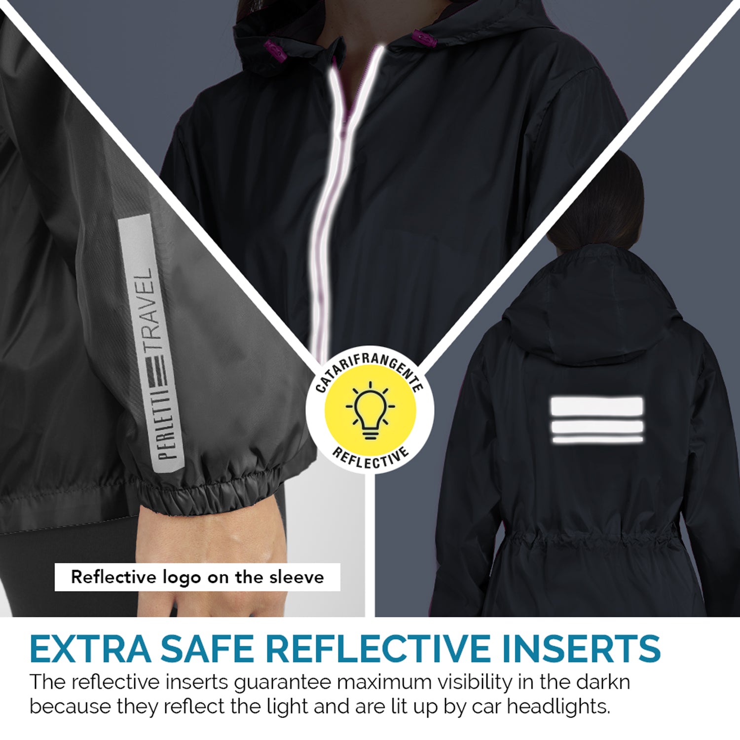 Giacca Impermeabile da Donna - Perletti