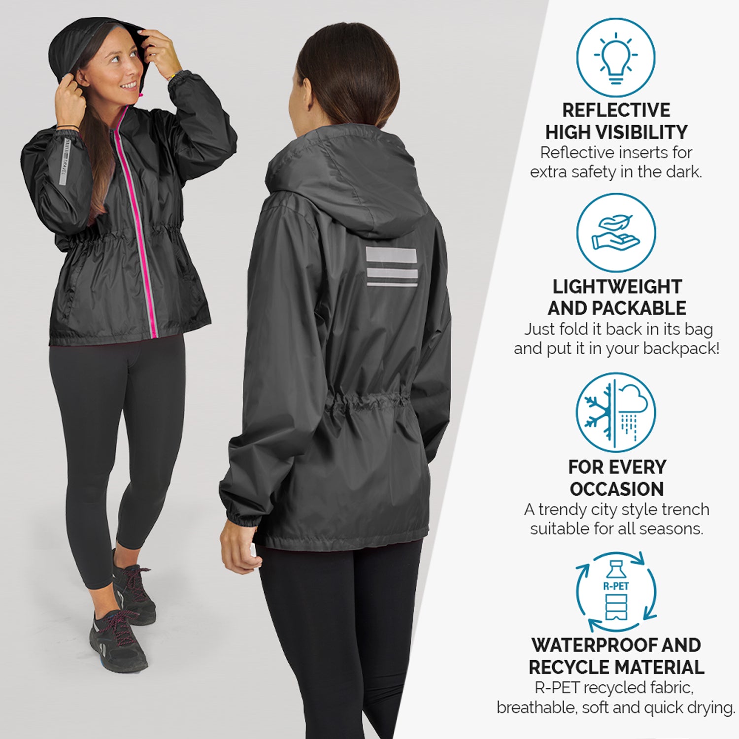 Giacca Impermeabile da Donna - Perletti