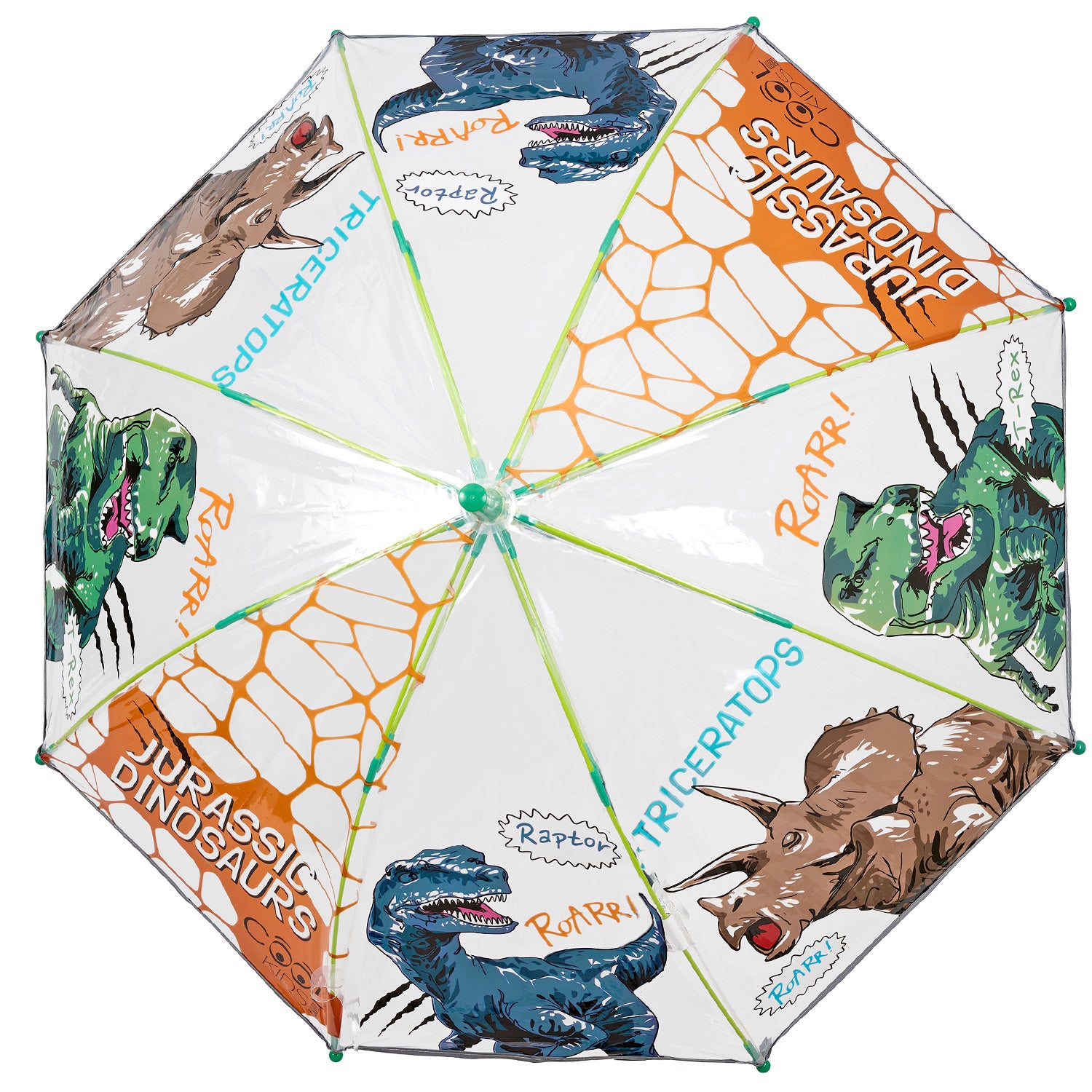 Ombrello Trasparente Dinosauri Giurassici - Perletti