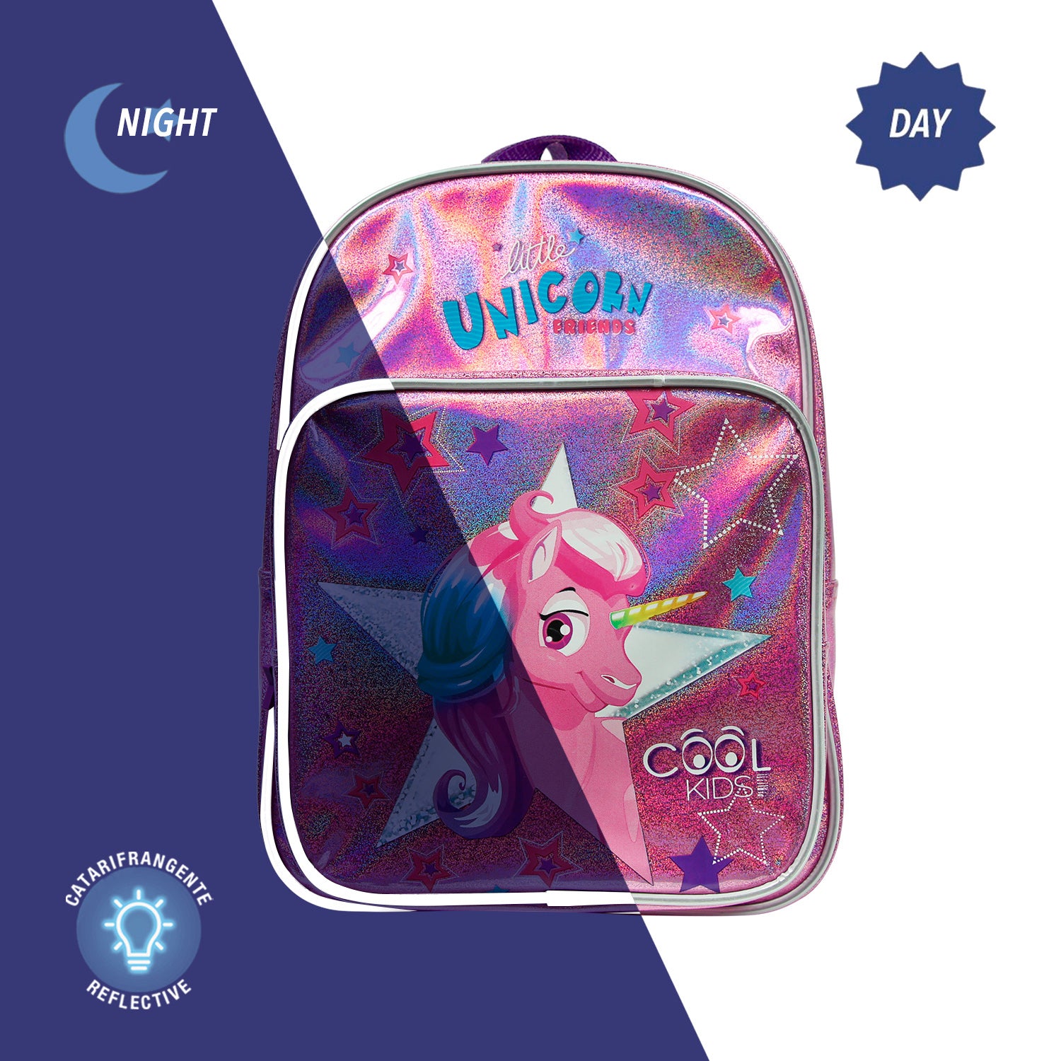 Zaino Unicorno con Tasca - Perletti