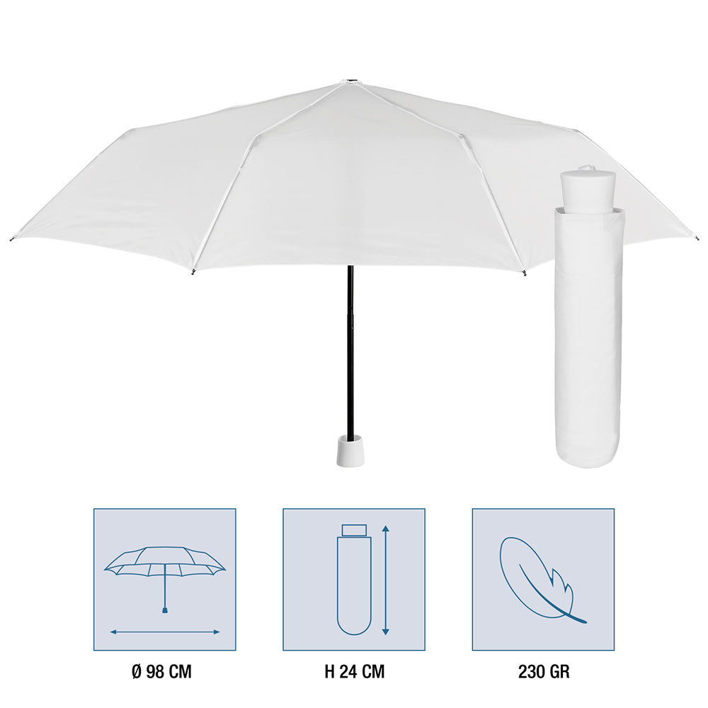 Ombrello Bianco Pieghevole da Sposa - Perletti