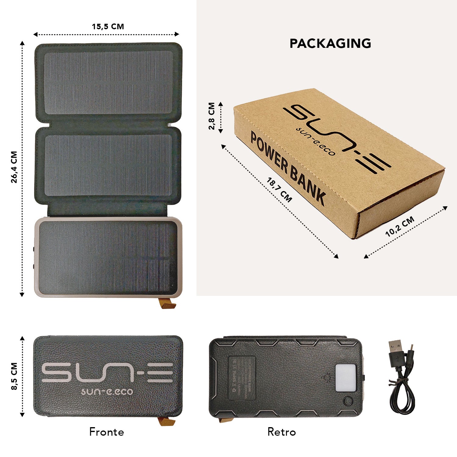 Power Bank Ricarica Solare - Perletti