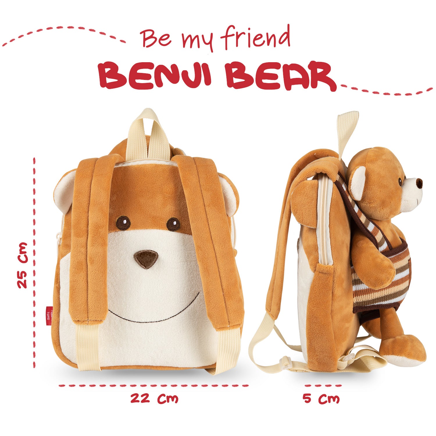 Zainetto Reversibile con Peluche - Perletti