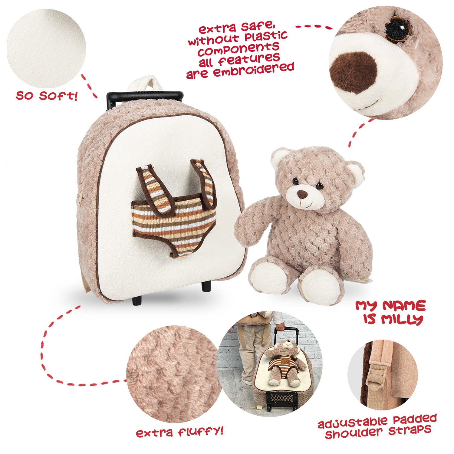 Trolley Morbido con Peluche - Perletti