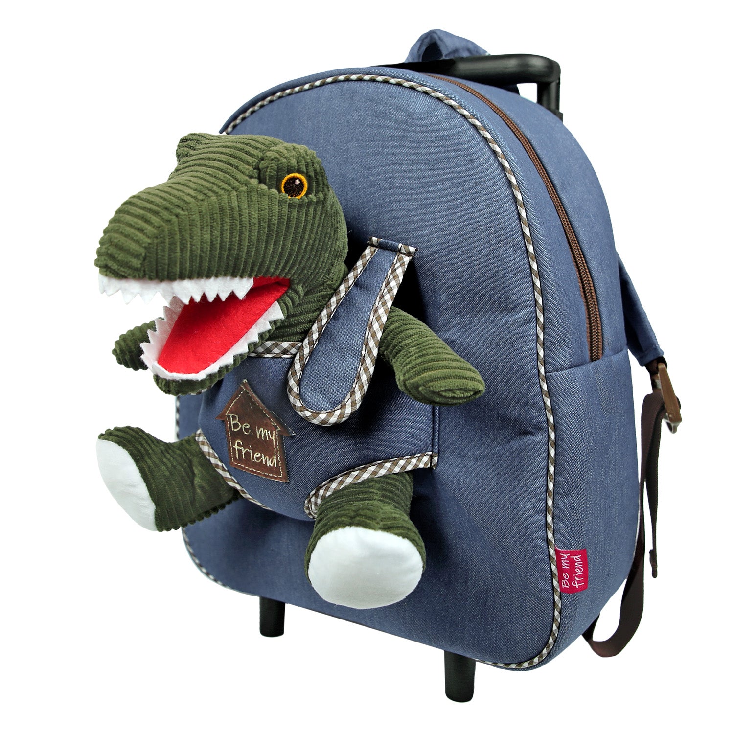 Trolley in Denim con Peluche - Perletti