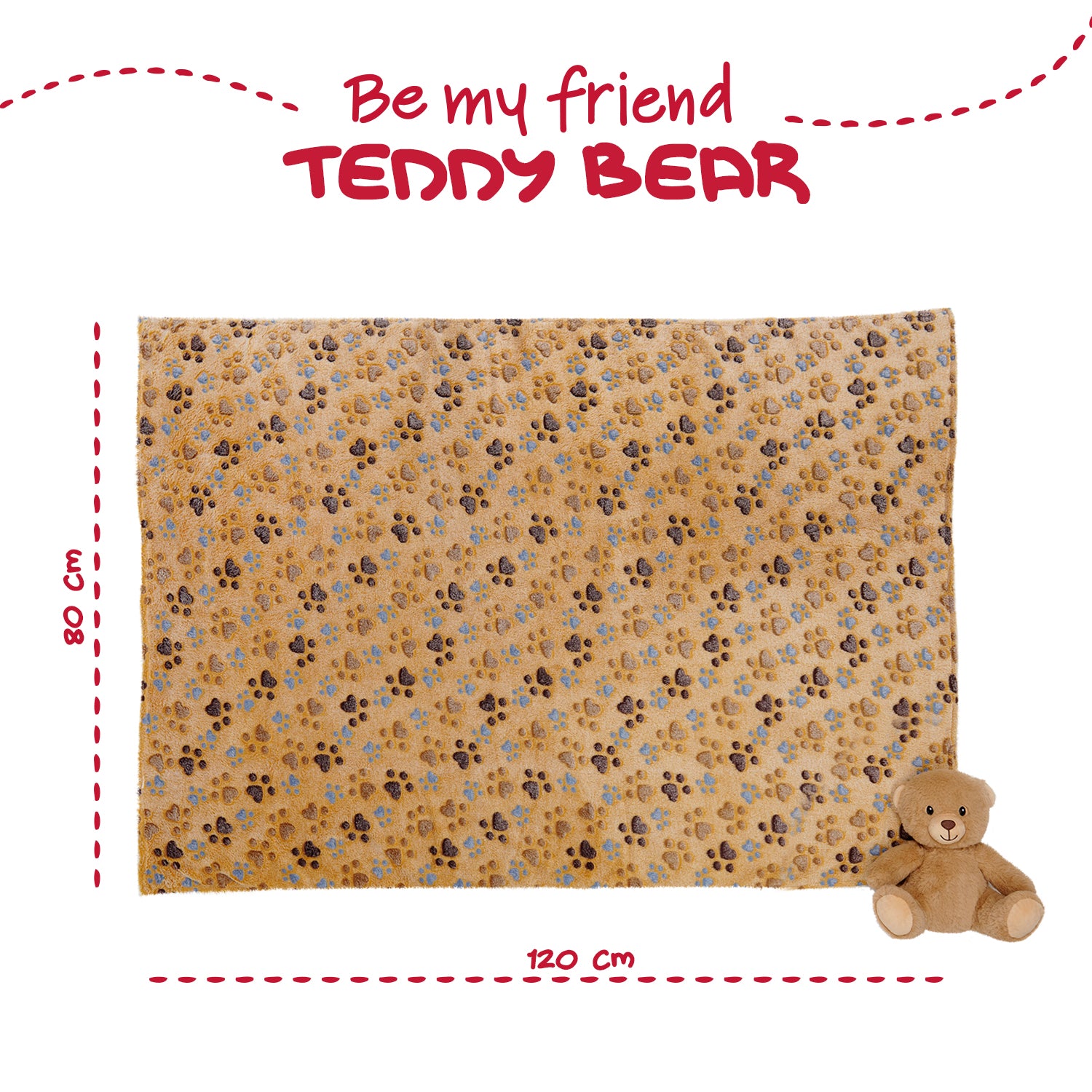 Copertina Morbida con Peluche - Perletti