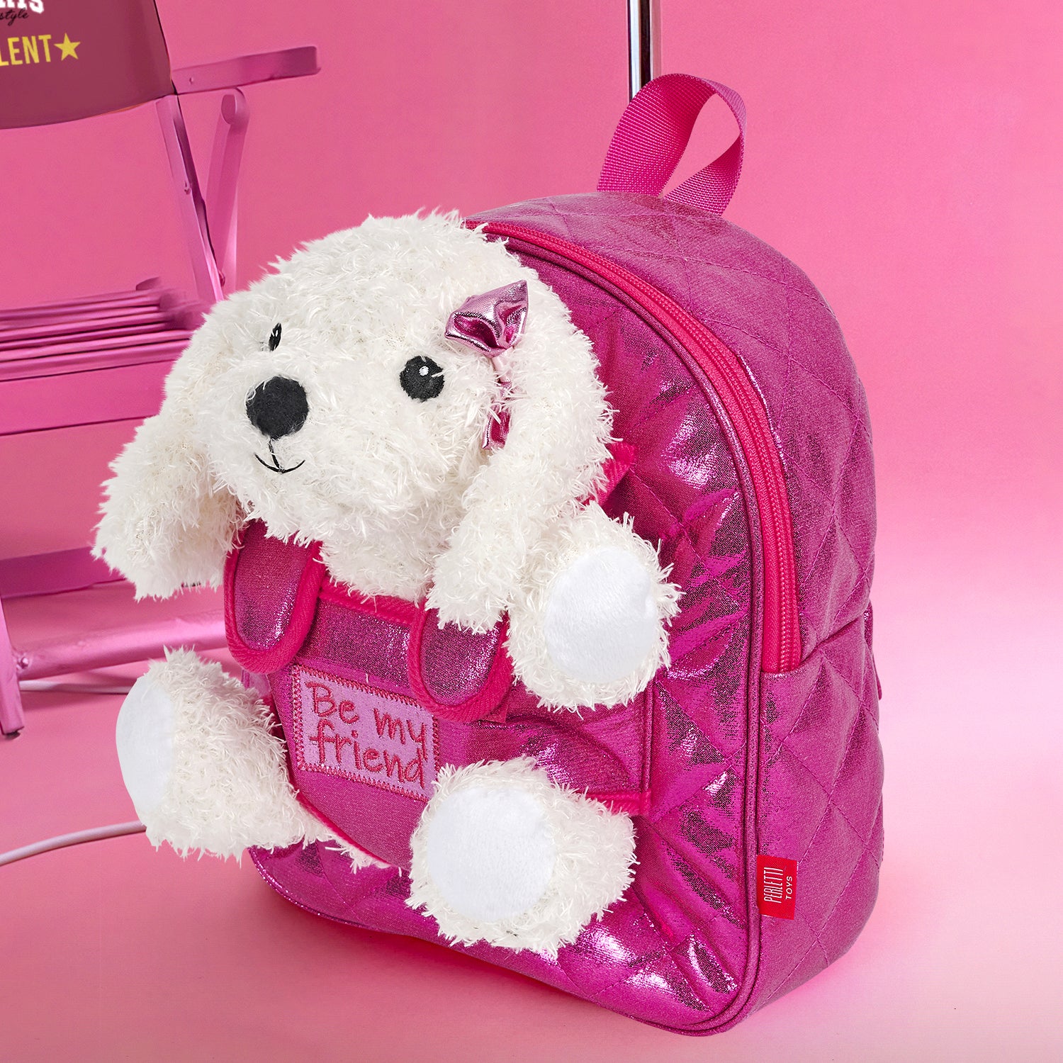 Zainetto con Peluche Barboncino - Perletti