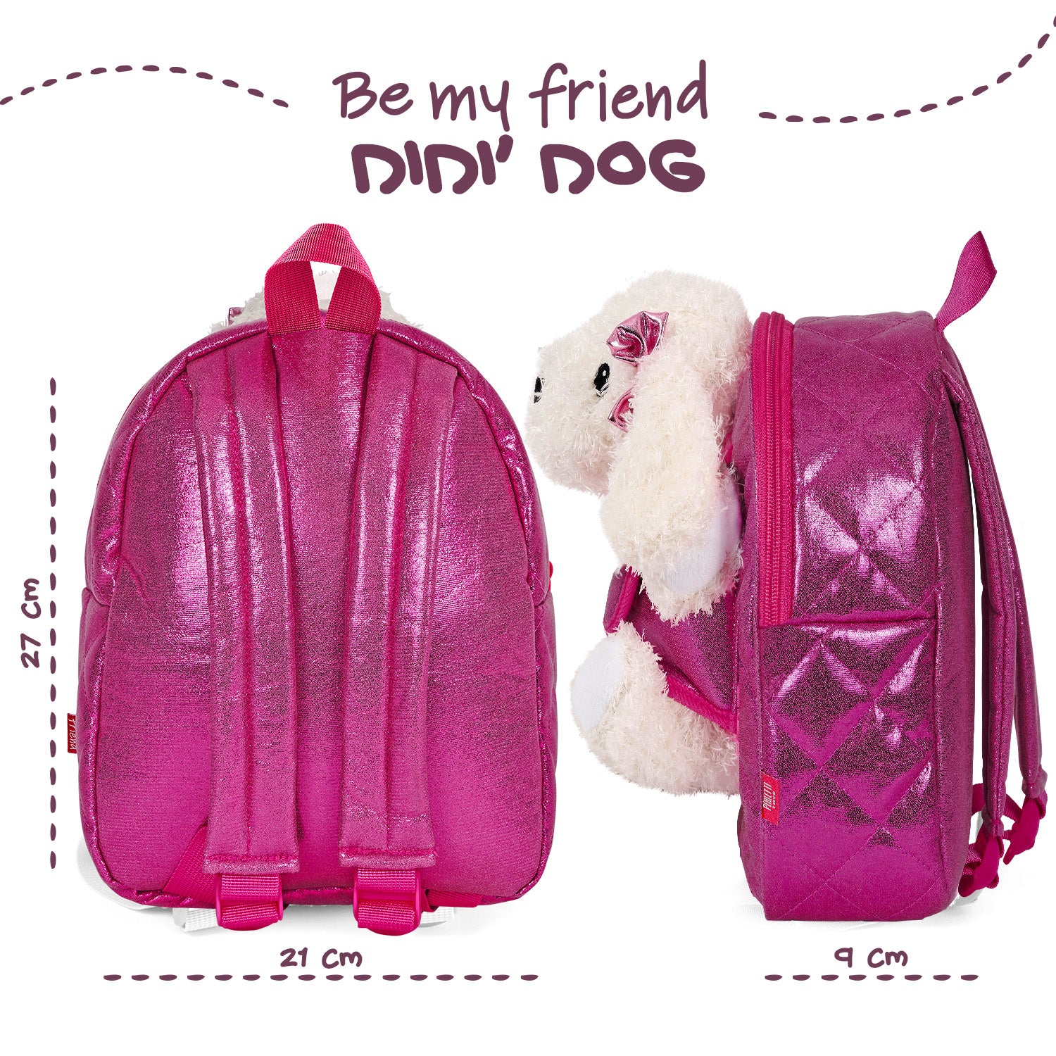 Zainetto con Peluche Barboncino - Perletti