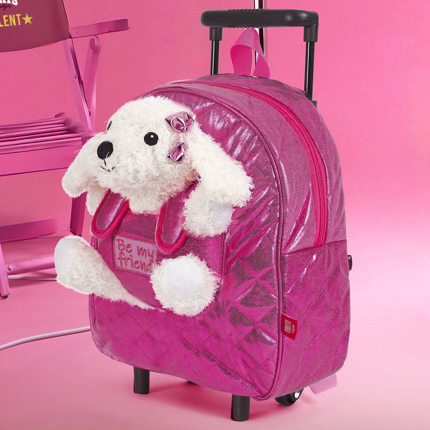 Trolley con Peluche Barboncino - Perletti