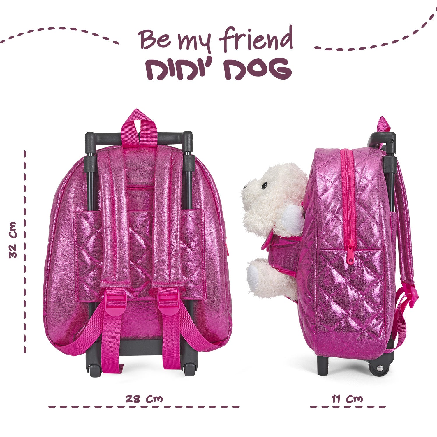 Trolley con Peluche Barboncino - Perletti