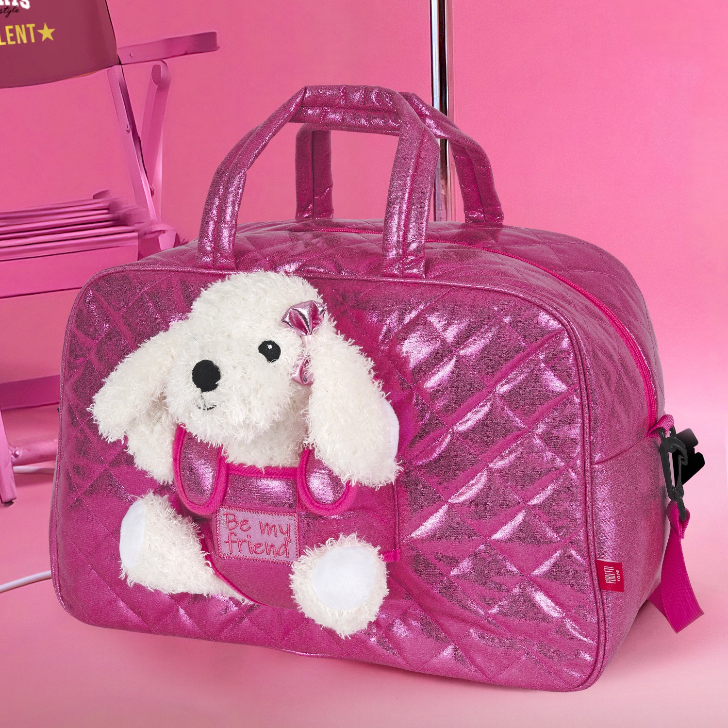 Borsa Sport con Peluche Barboncino - Perletti