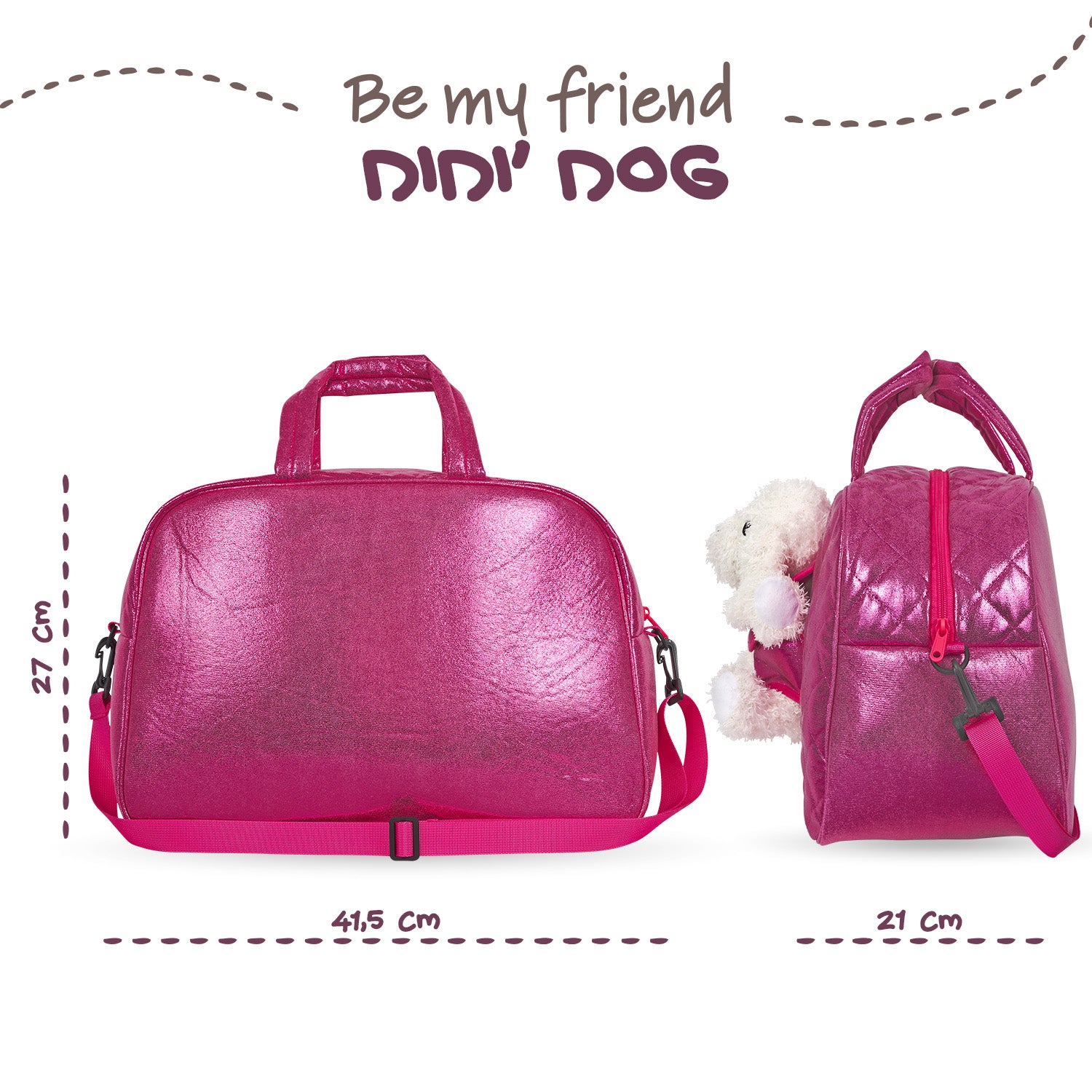 Borsa Sport con Peluche Barboncino - Perletti