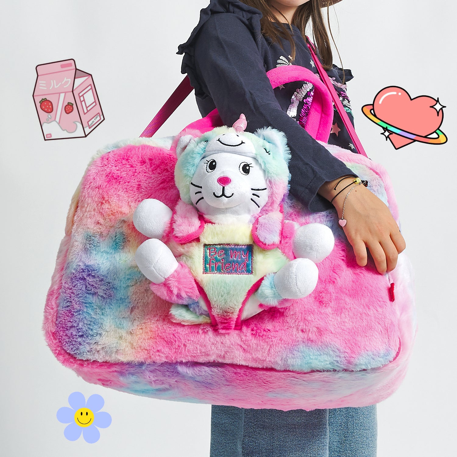 Borsa Sport con Peluche Kawaii - Perletti