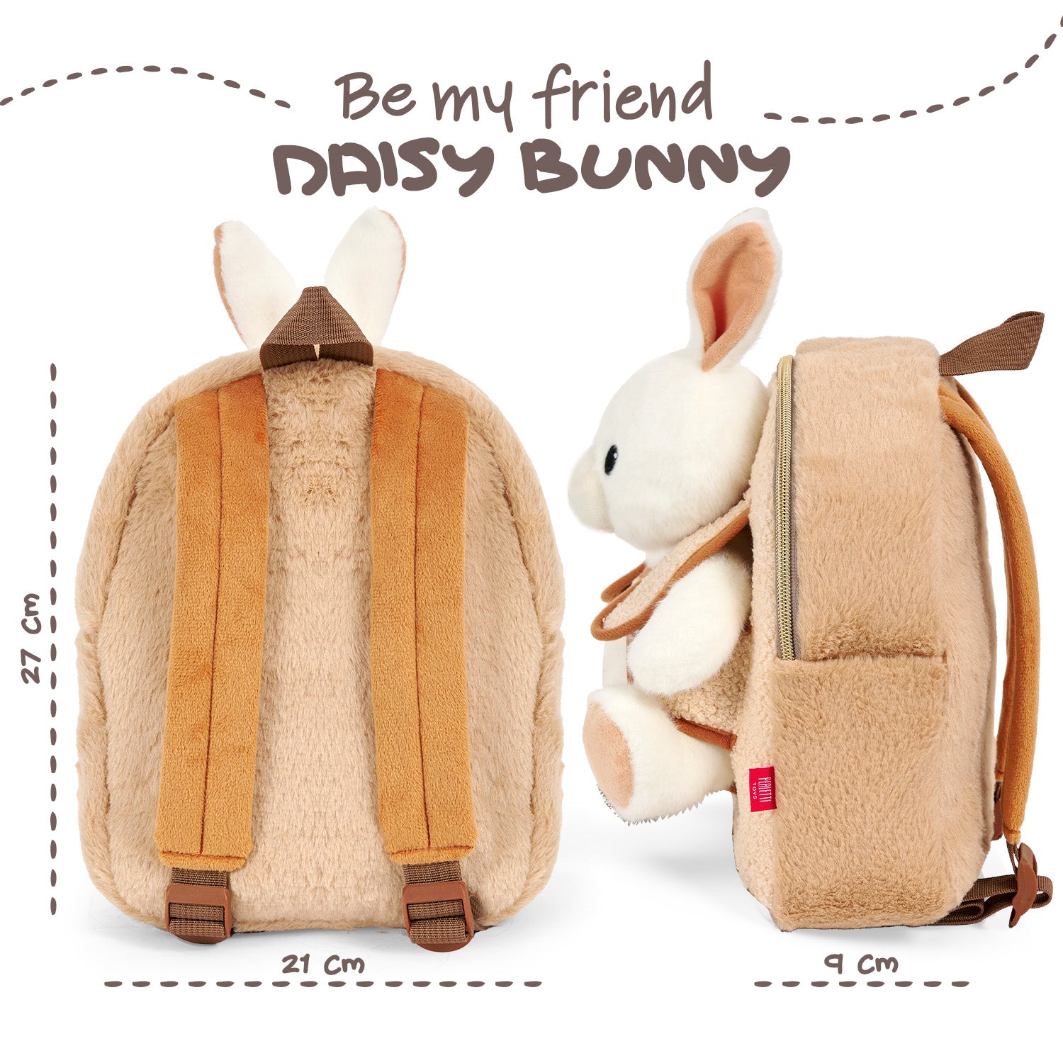 Zaino Morbido con Peluche - Perletti