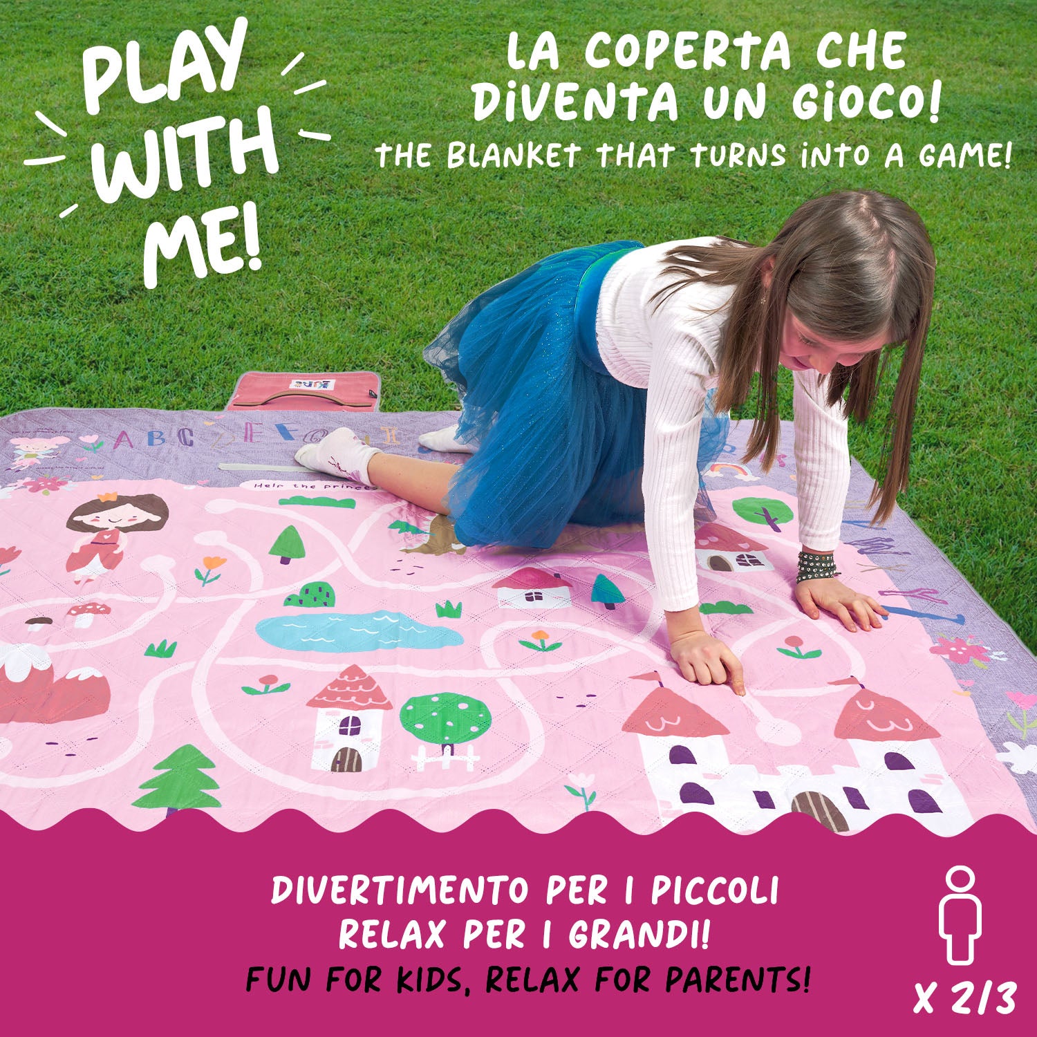 Telo Picnic Bambini Castello delle Fiabe - Perletti