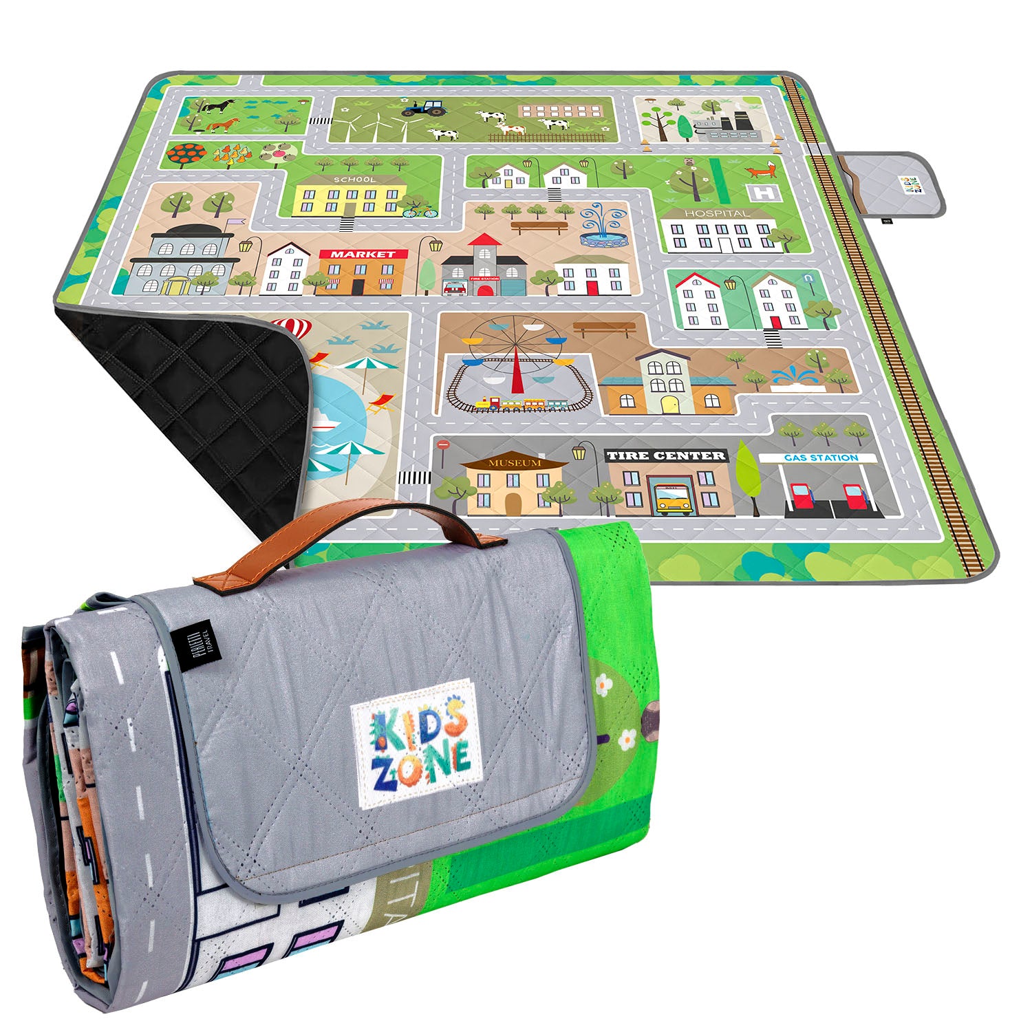 Telo Picnic Bambini Pista Macchinine - Perletti