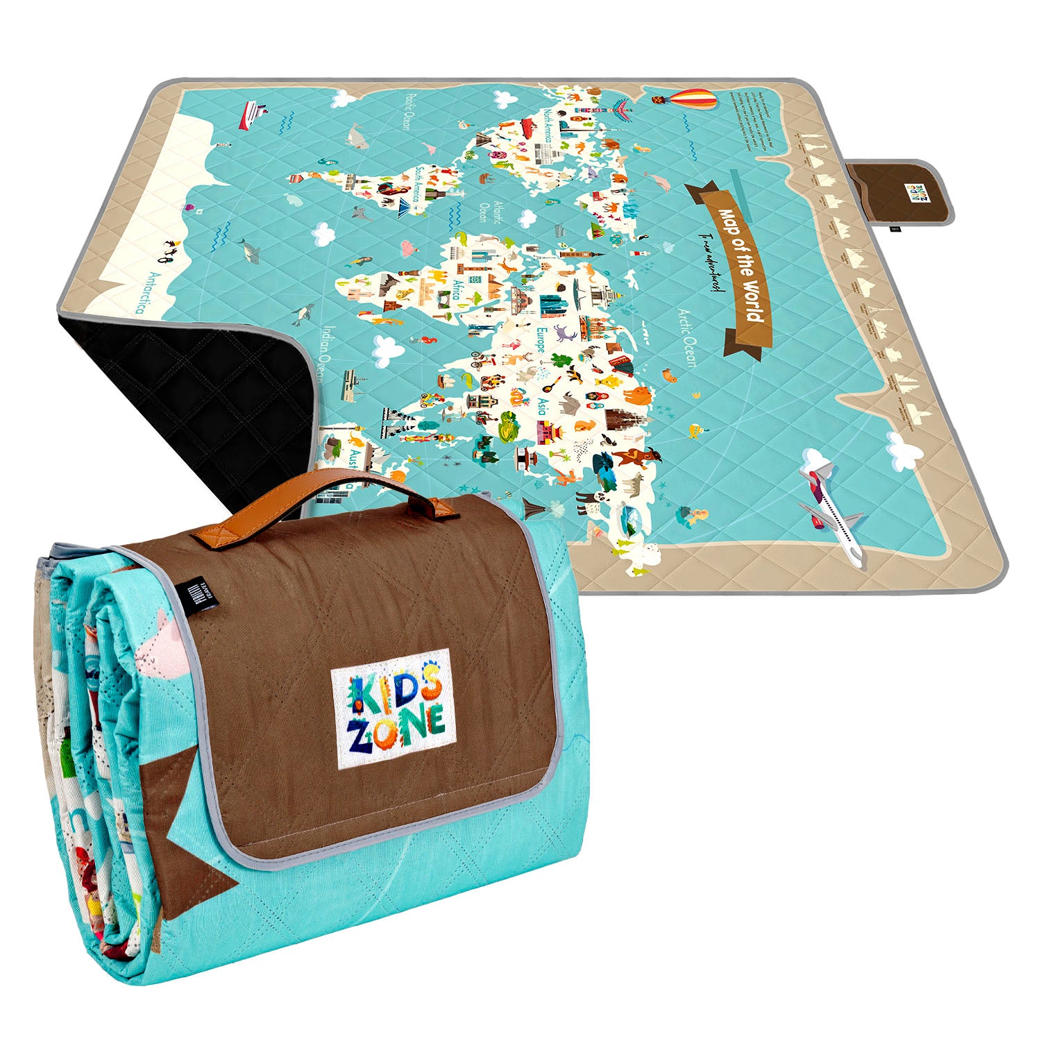 Telo Picnic Bambini Mappamondo - Perletti