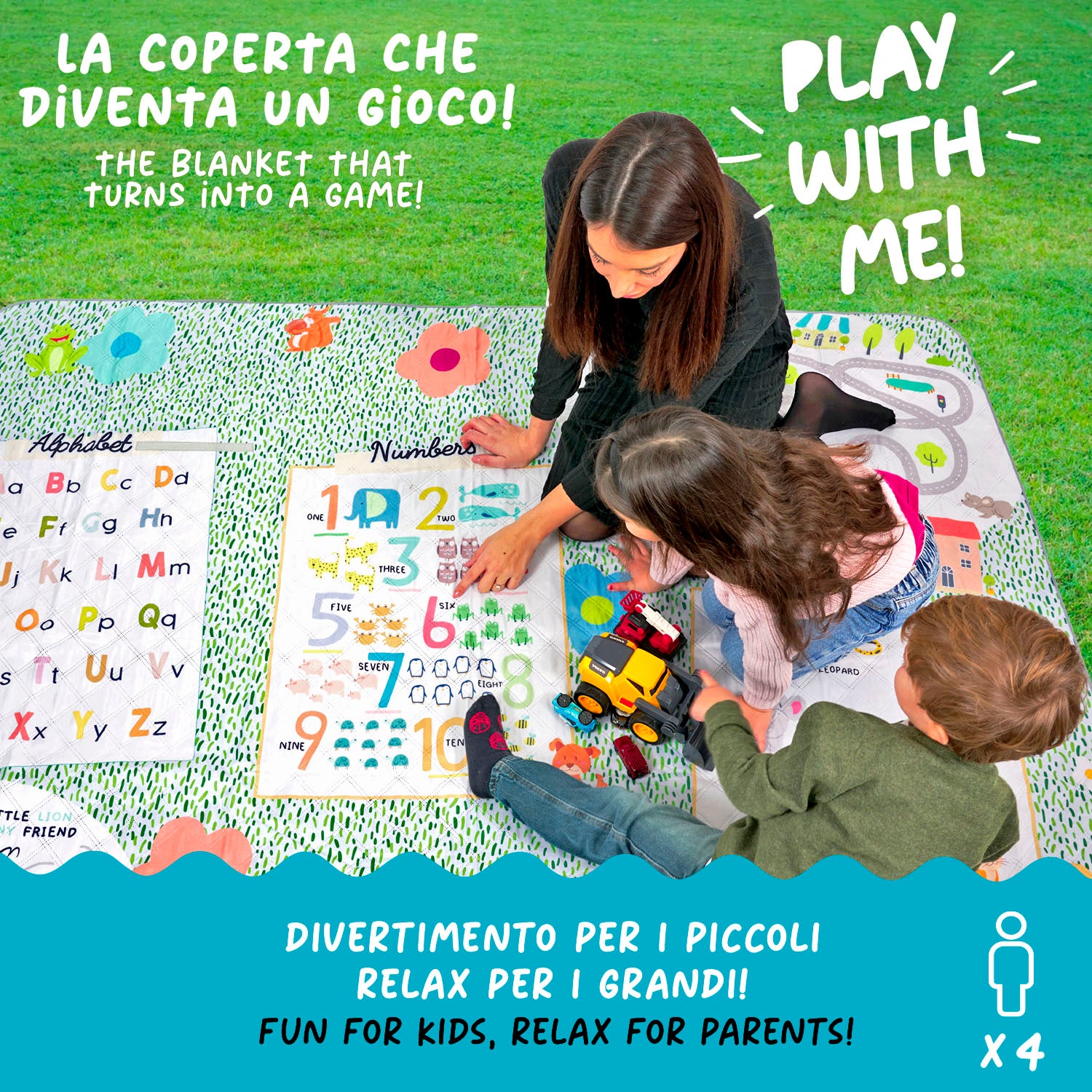 Telo Picnic Bambini Giochi Montessoriani - Perletti