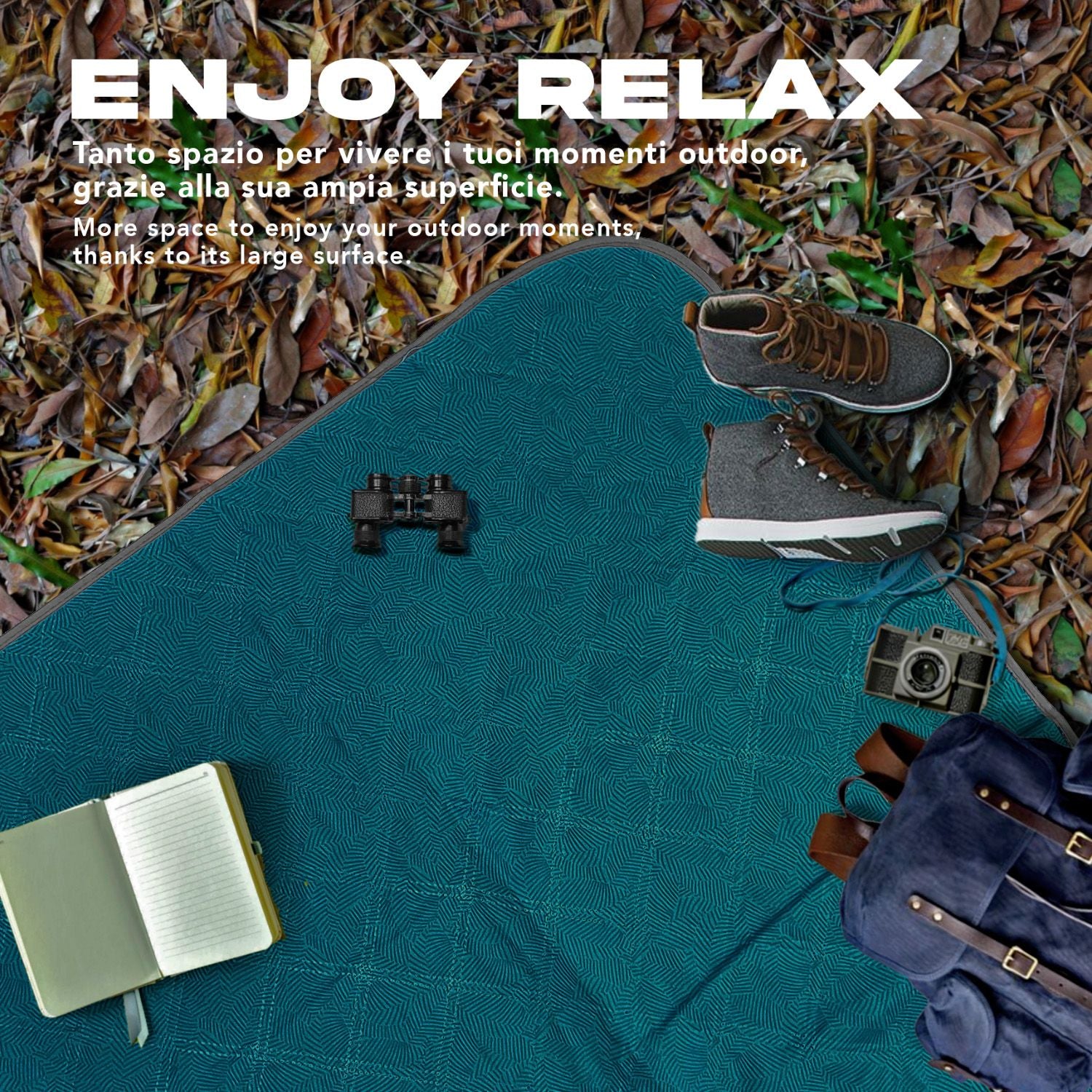 Telo Picnic Adulto con Foglie - Perletti