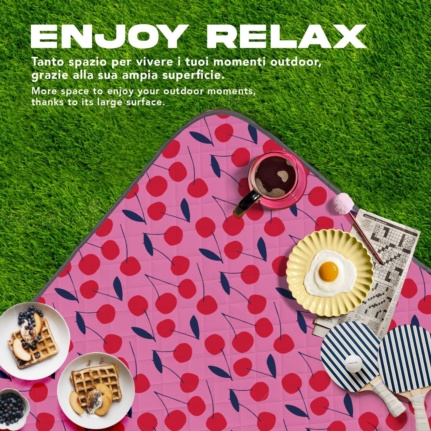 Telo Picnic Adulto Ciliegie - Perletti