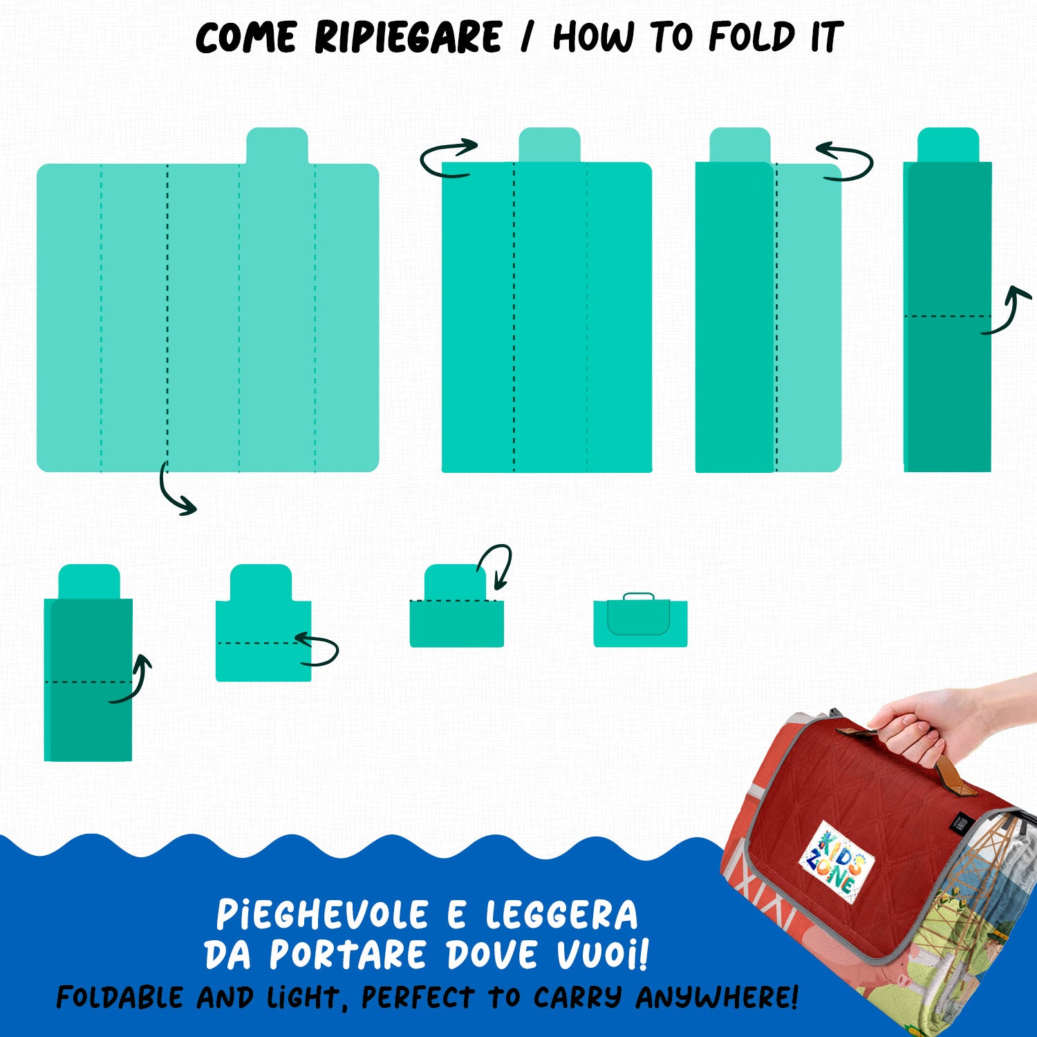 Telo Picnic Bambini Fattoria - Perletti