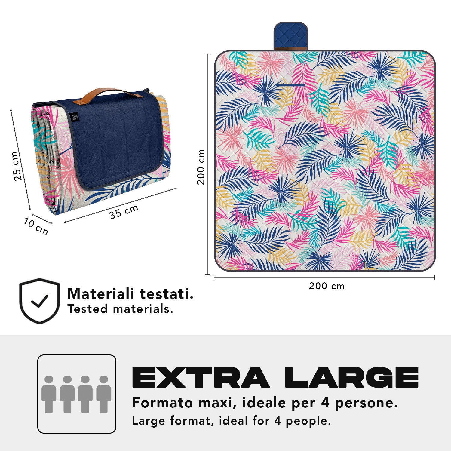 Telo Picnic Adulto Giungla - Perletti