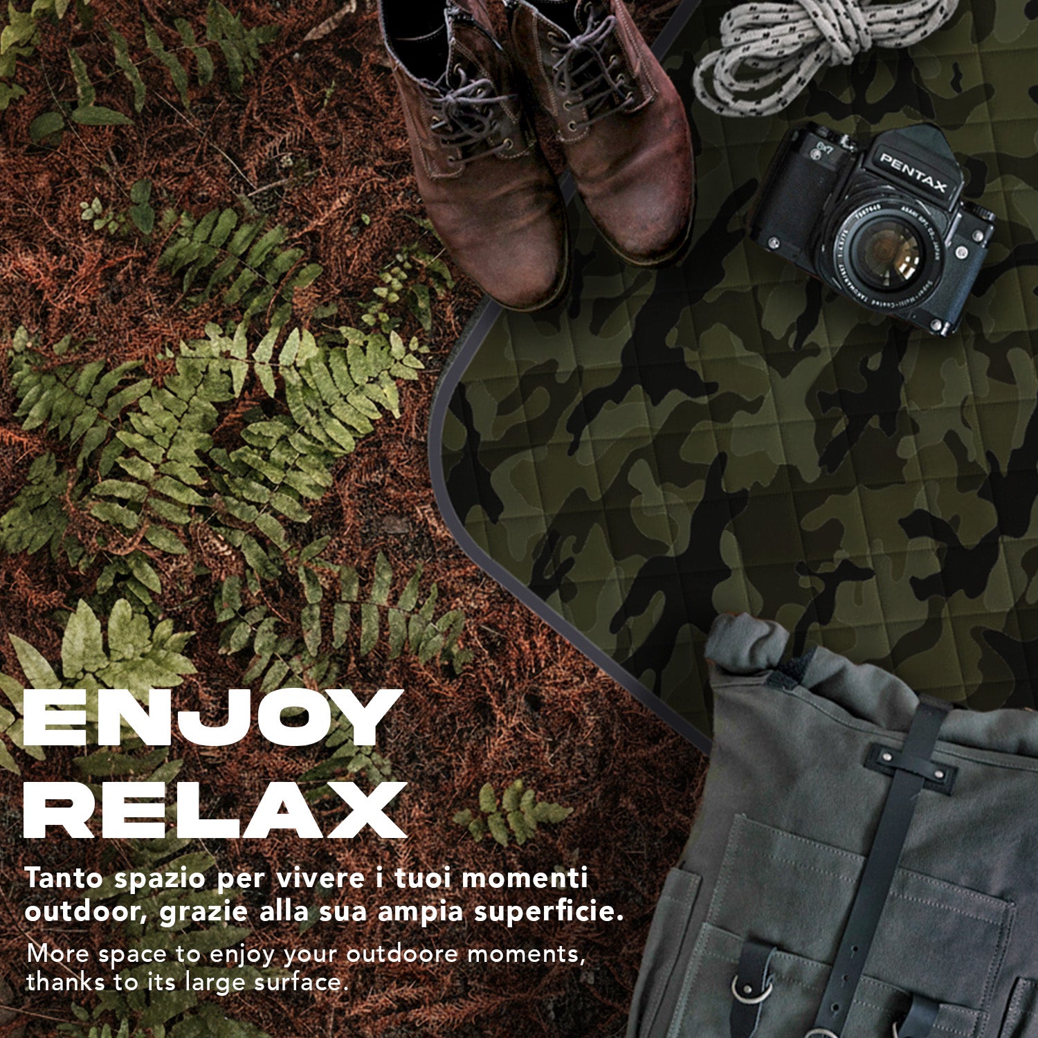 Telo Picnic Adulto Camouflage - Perletti