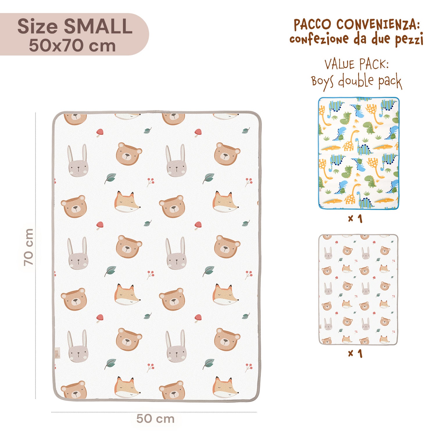 Traversina Letto Impermeabile - Pack Doppio Bambino - Perletti