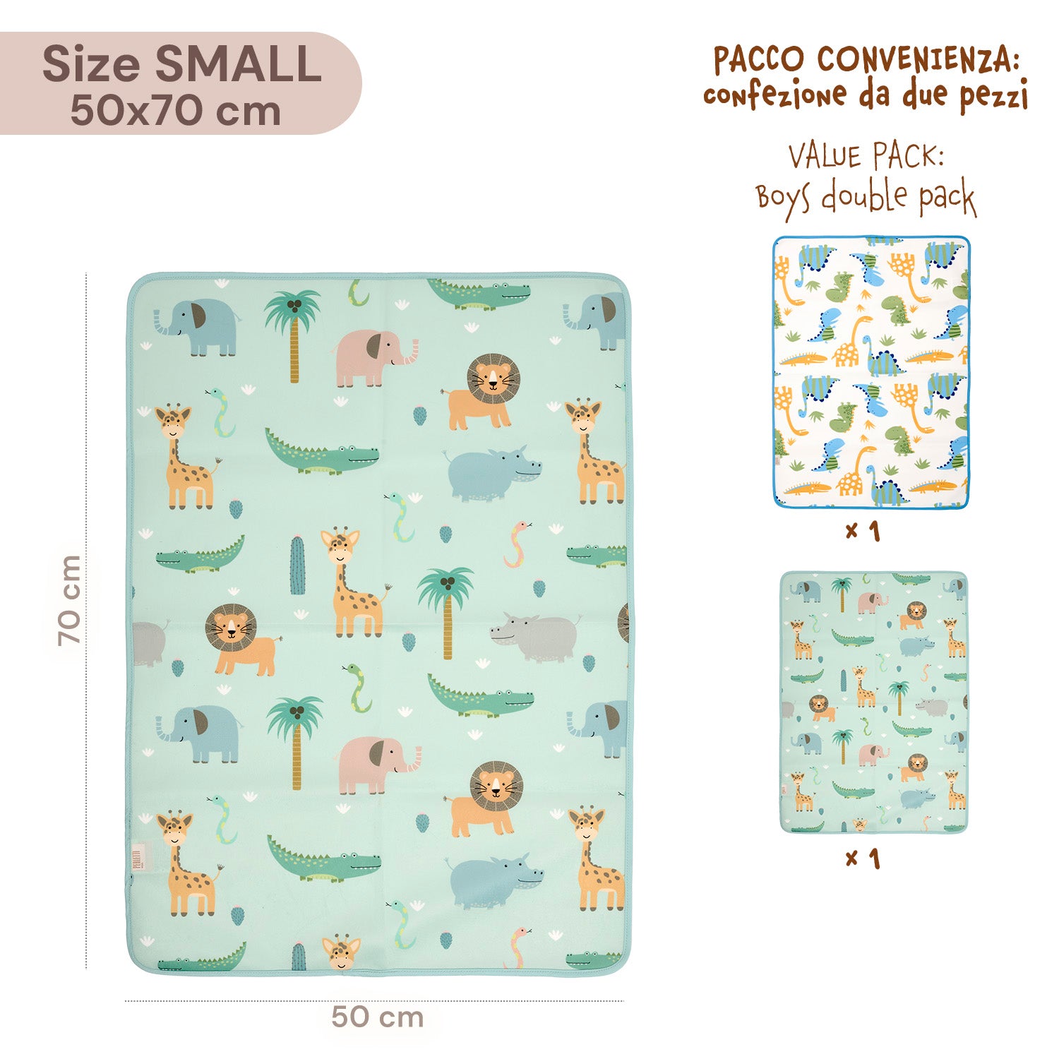 Traversina Letto Impermeabile - Pack Doppio Bambino - Perletti