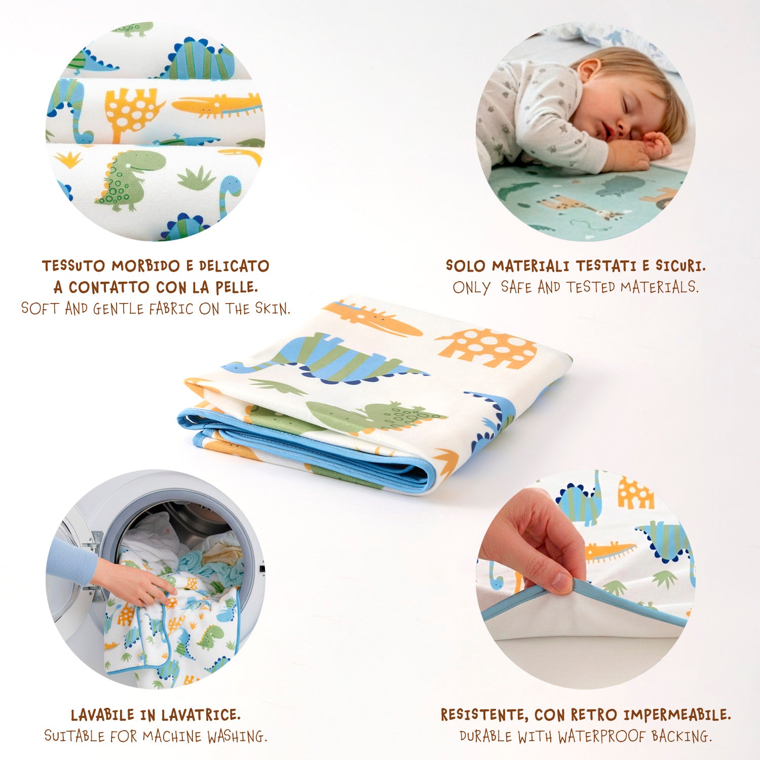 Traversina Letto Impermeabile - Pack Doppio Bambino - Perletti