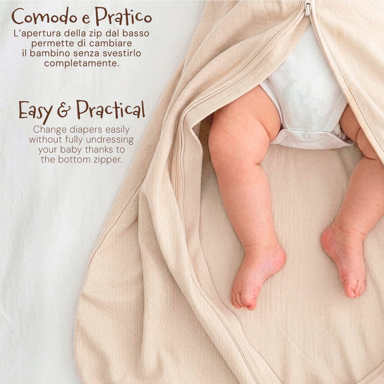 Sacco Nanna 1.0 TOG in Cotone Organico - Perletti