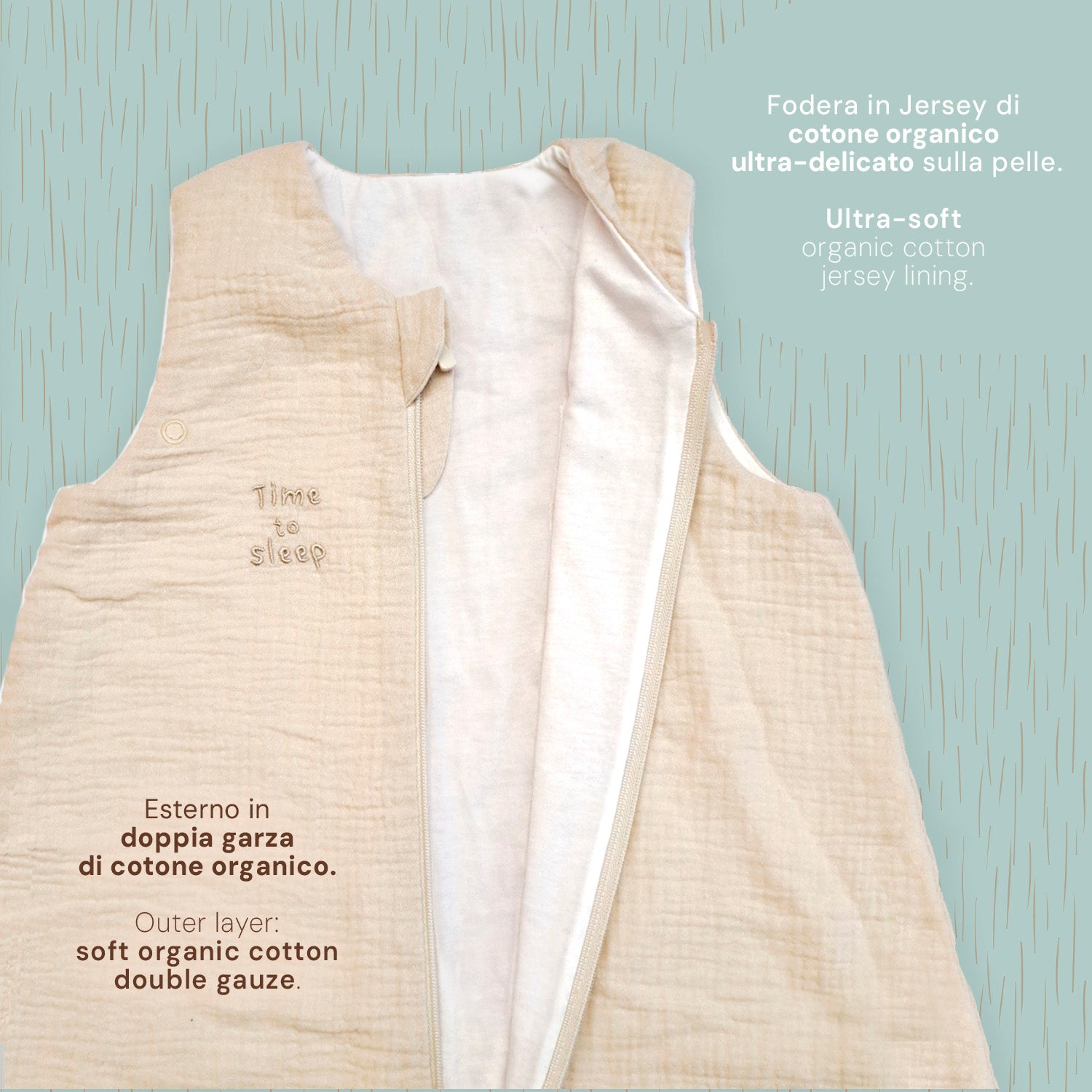 Sacco Nanna 1.0 TOG in Cotone Organico - Perletti