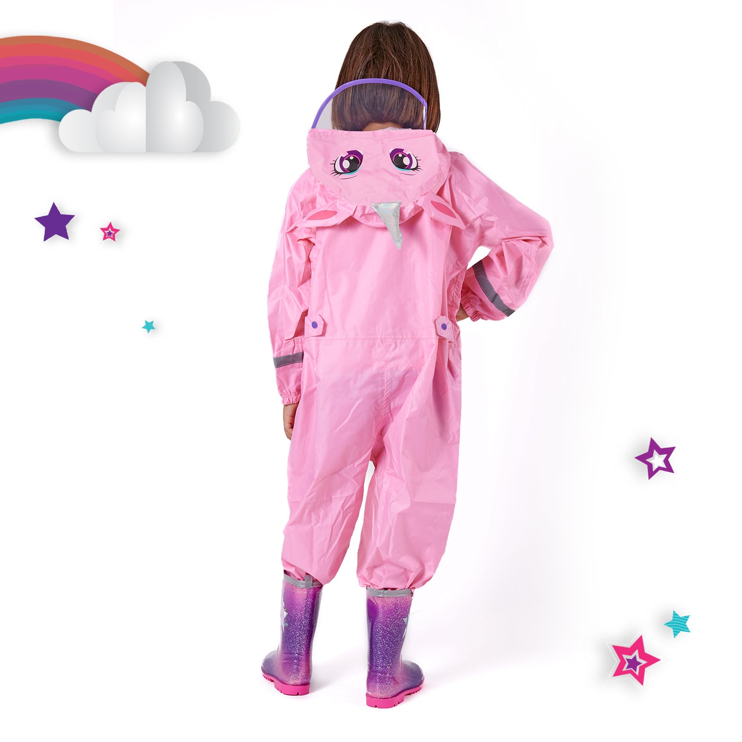 Tuta Impermeabile Bambina Unicorno