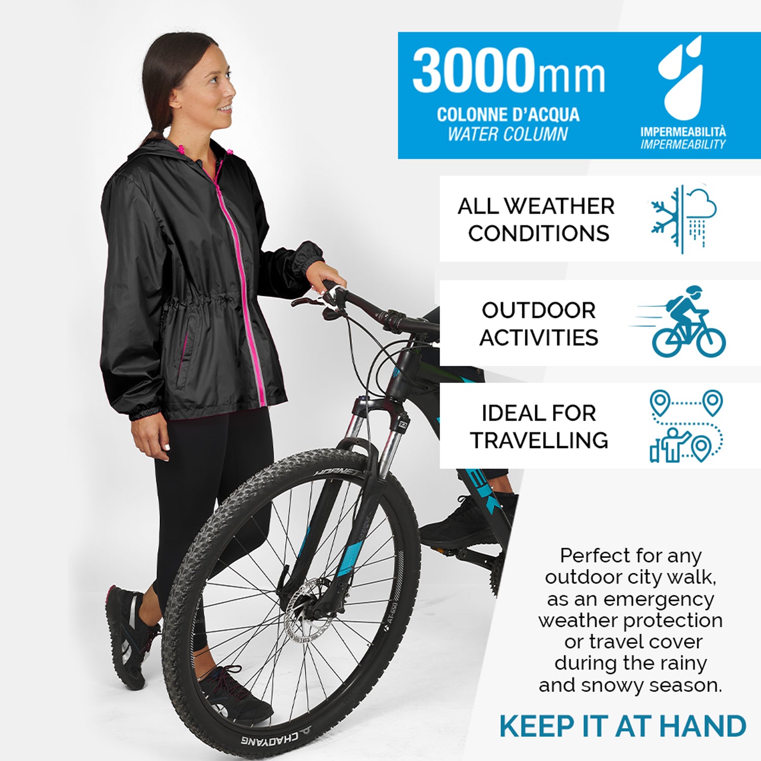 Giacca Impermeabile da Donna - Perletti