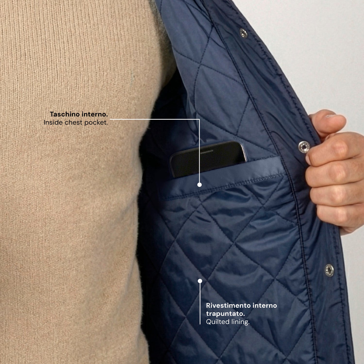 Giacca Overshirt Impermeabile Uomo - Perletti