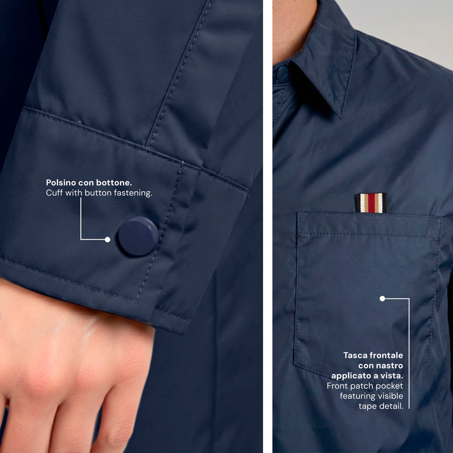 Giacca Overshirt Impermeabile Uomo - Perletti