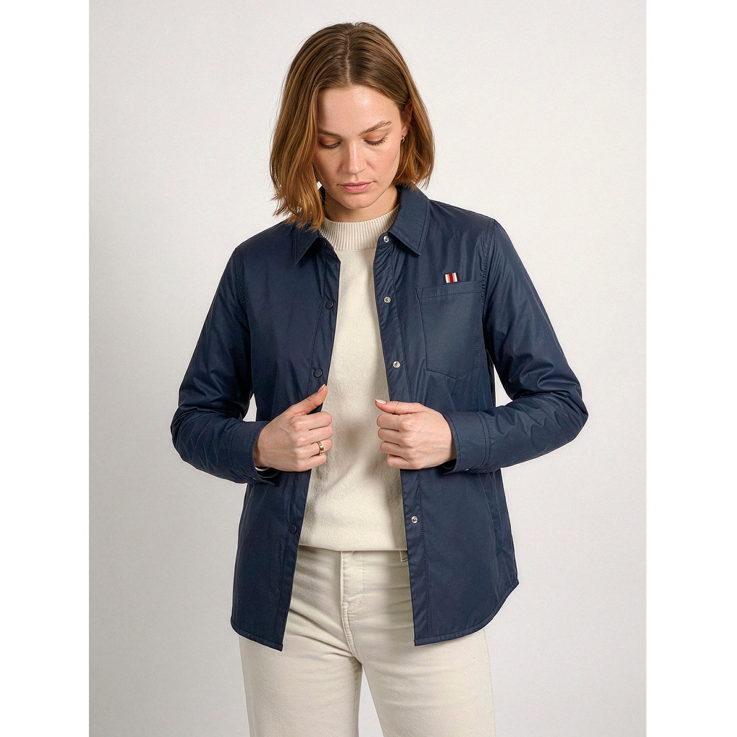 Giacca Overshirt Impermeabile Donna - Perletti