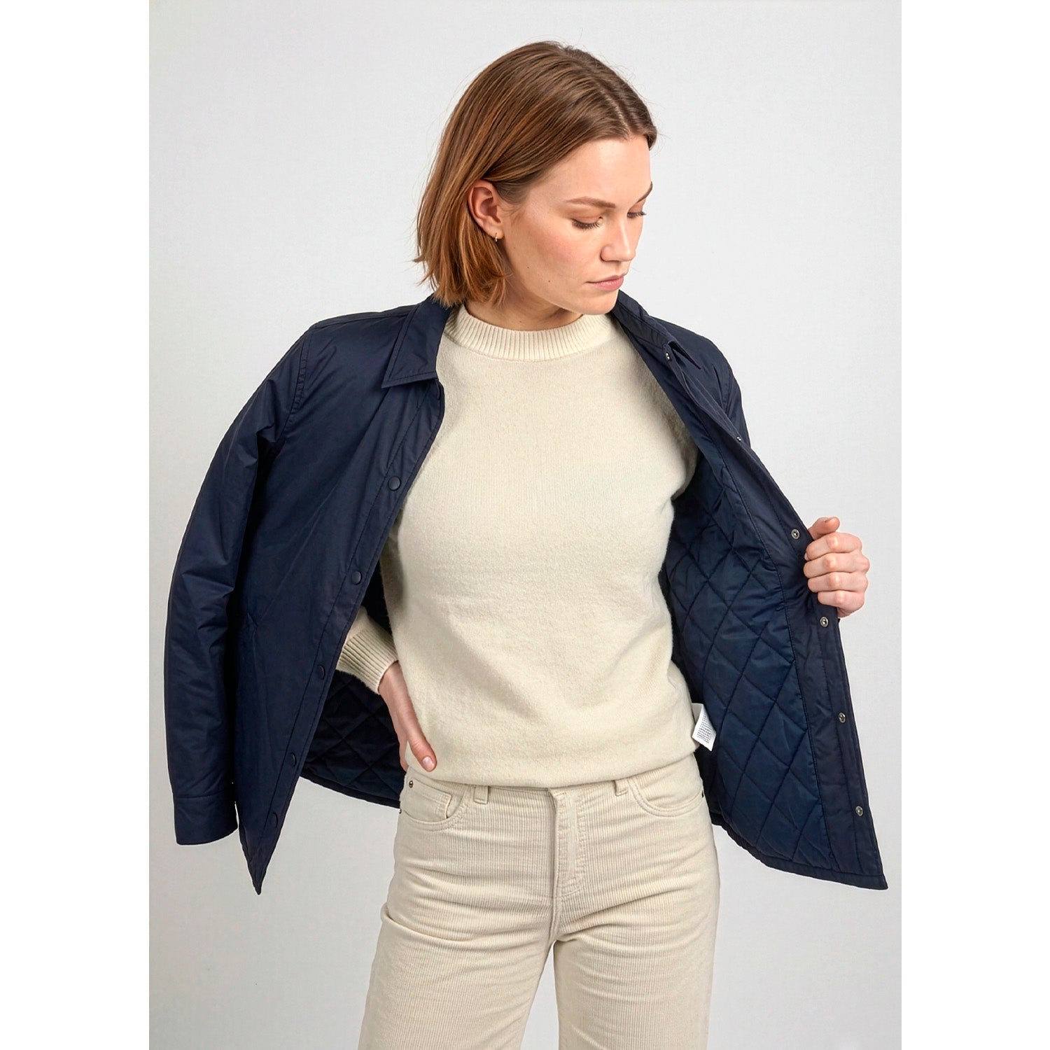 Giacca Overshirt Impermeabile Donna - Perletti