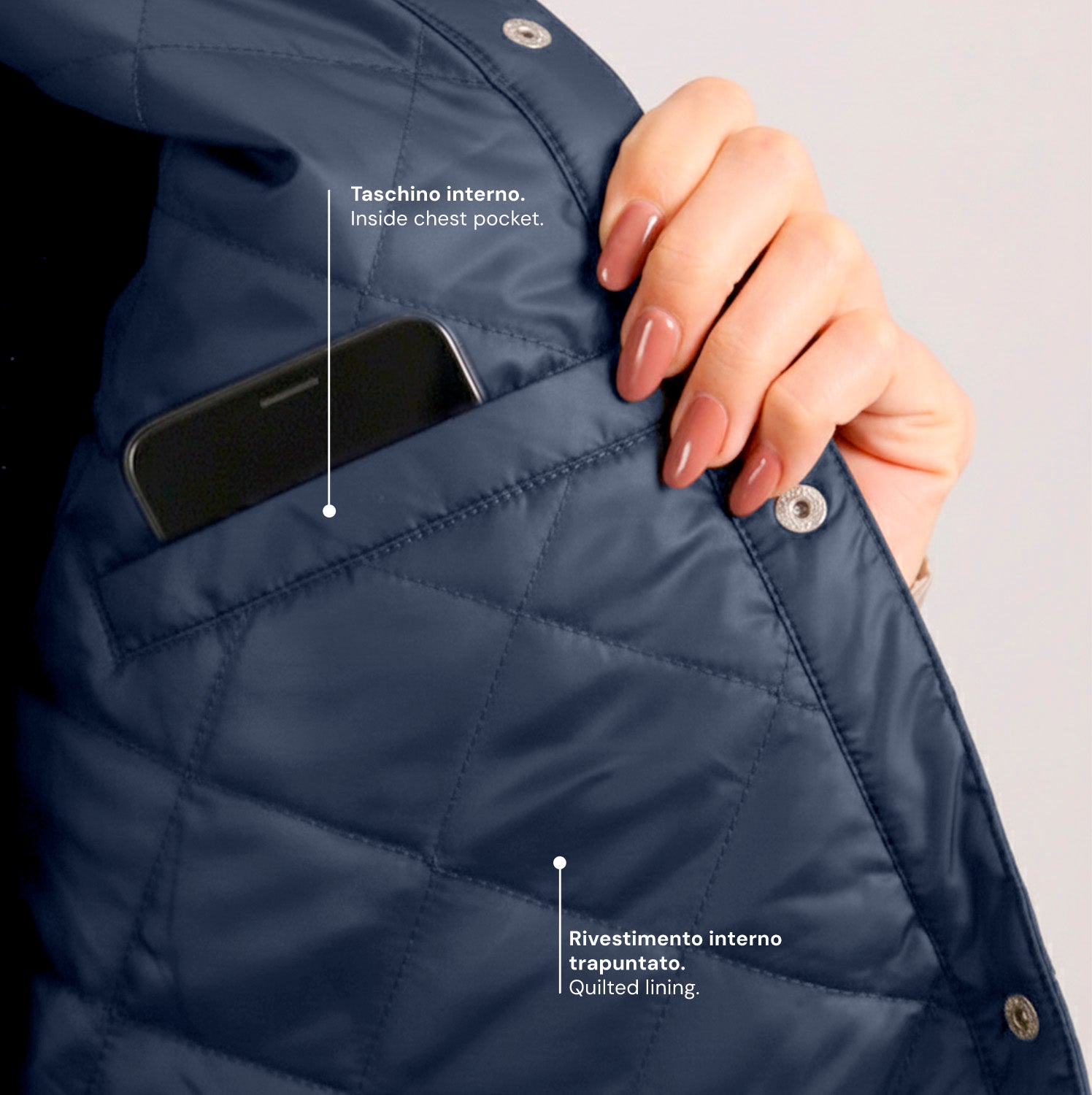 Giacca Overshirt Impermeabile Donna - Perletti