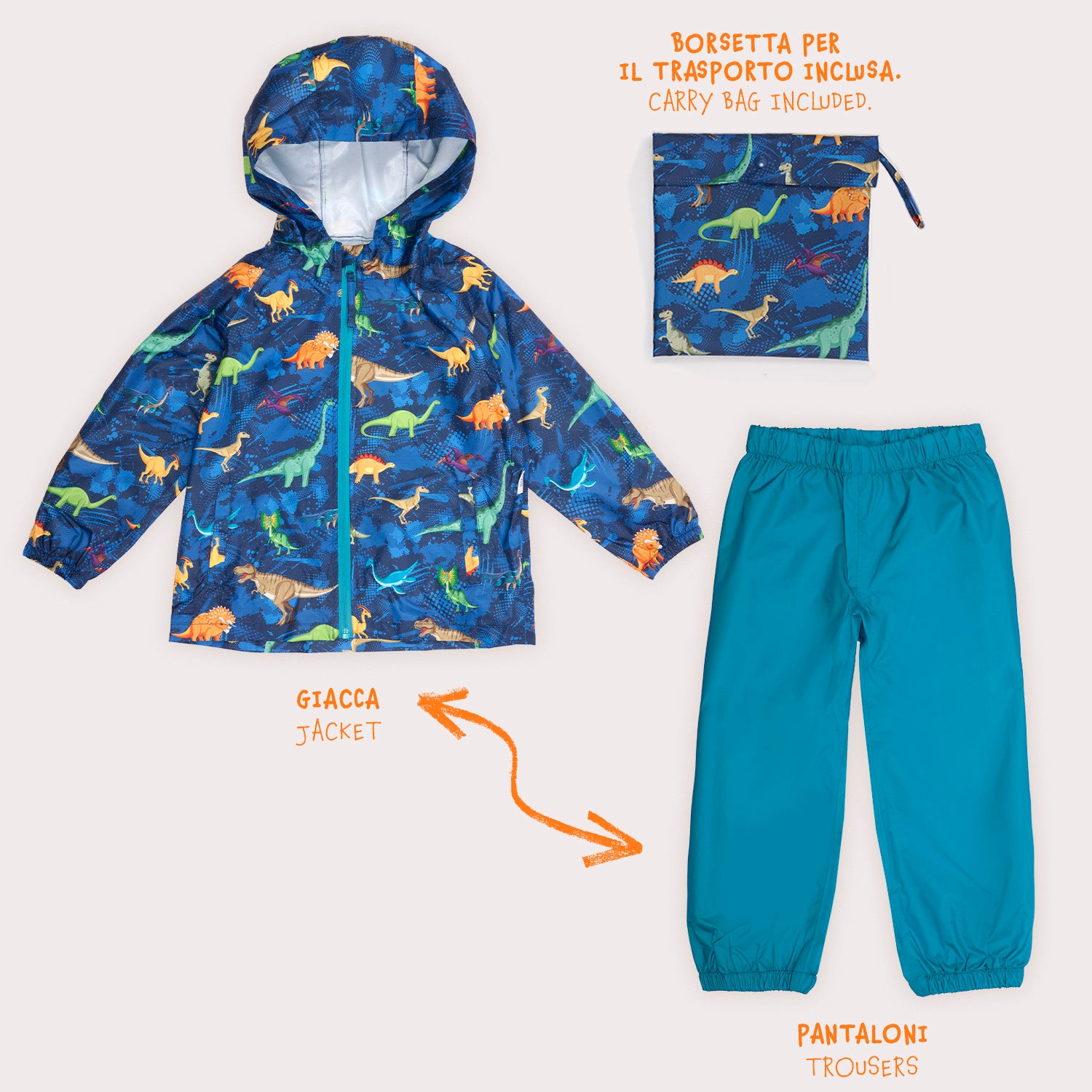 Set Pioggia Impermeabile Bambino - Perletti
