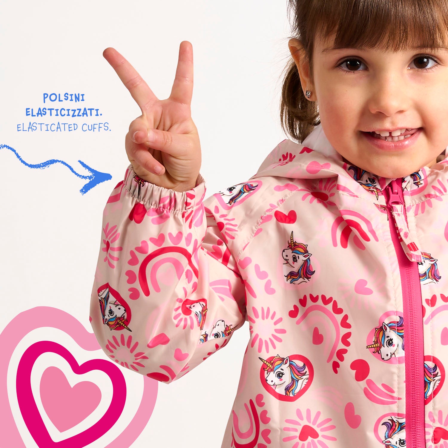 Set Pioggia Impermeabile Bambina - Perletti
