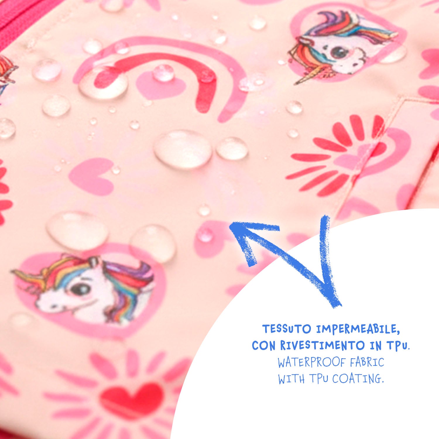 Set Pioggia Impermeabile Bambina - Perletti