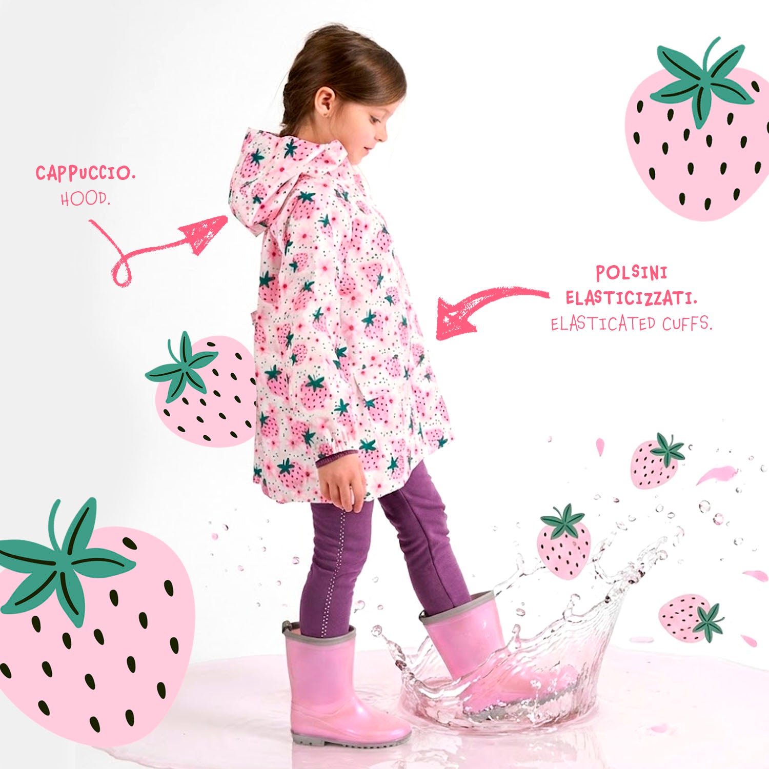Trench Impermeabile Bambina - Perletti