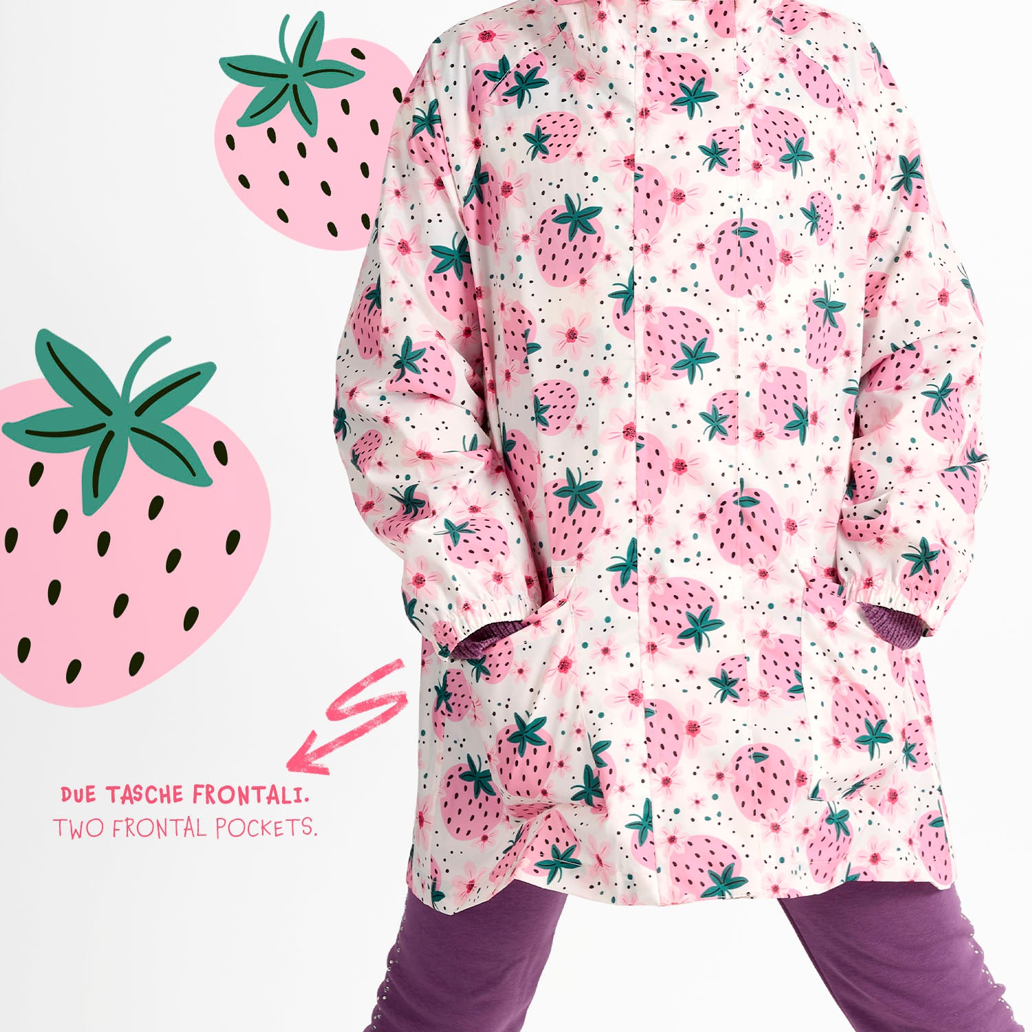 Trench Impermeabile Bambina - Perletti