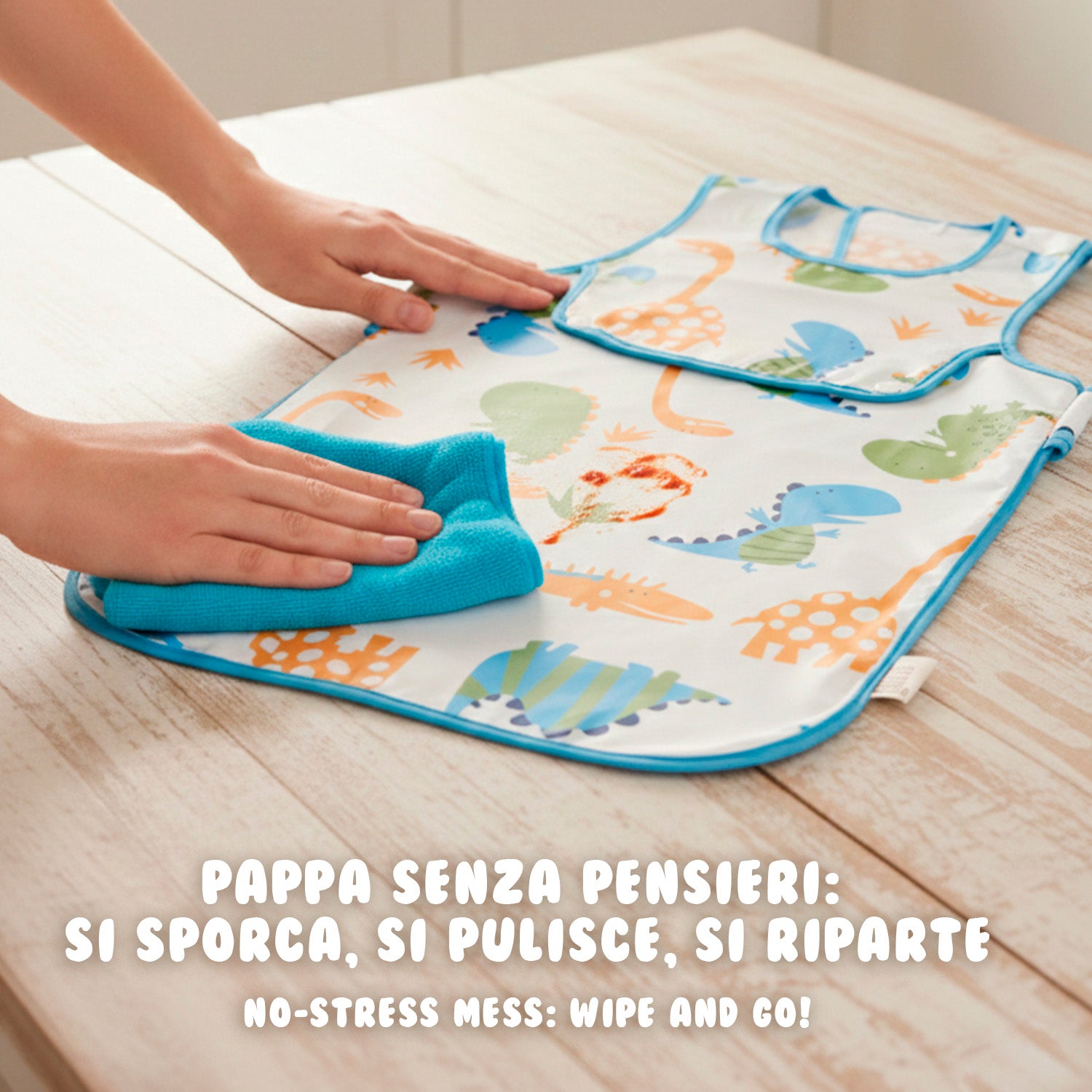 Bavaglino Impermeabile - Pack Doppio Bambino - Perletti