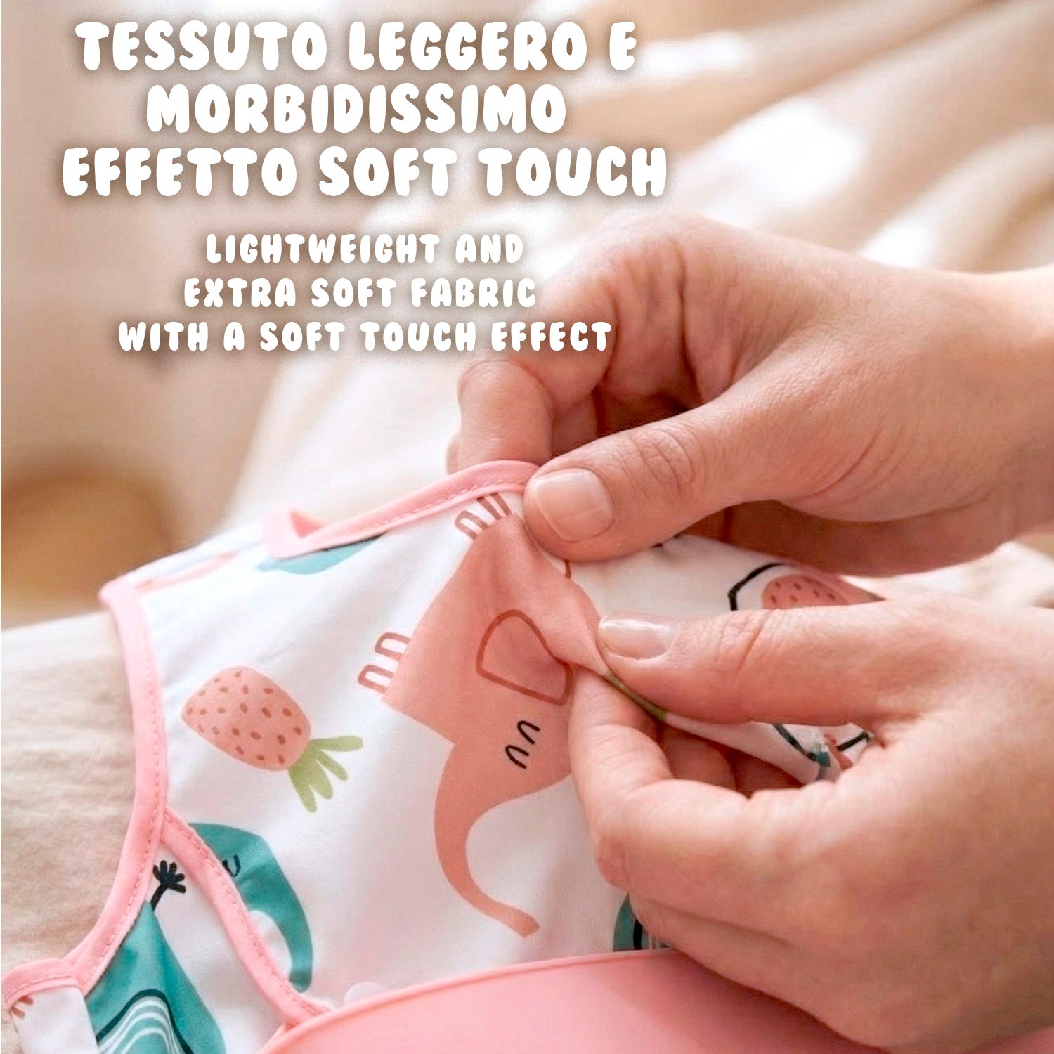 Bavaglino Impermeabile - Pack Doppio Bambina - Perletti