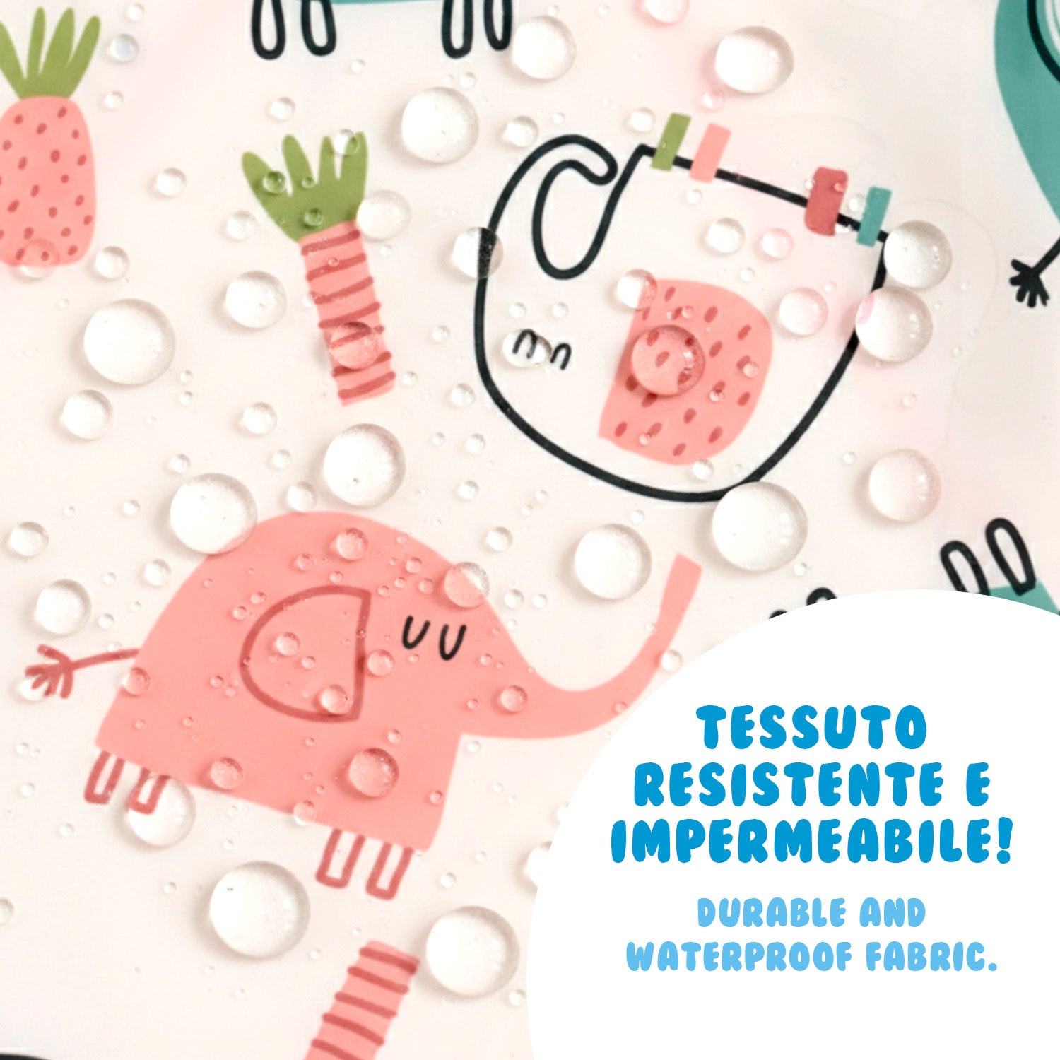 Bavaglino Impermeabile - Pack Doppio Bambina - Perletti