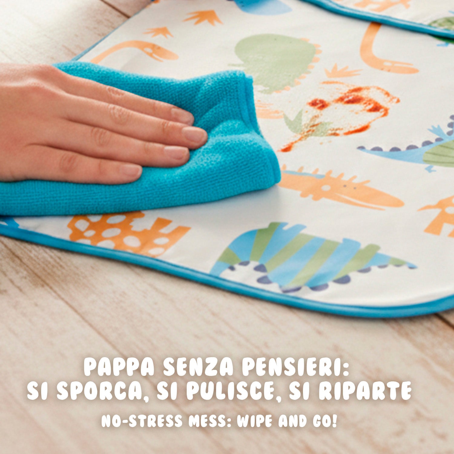 Bavaglino Impermeabile con Maniche - Perletti