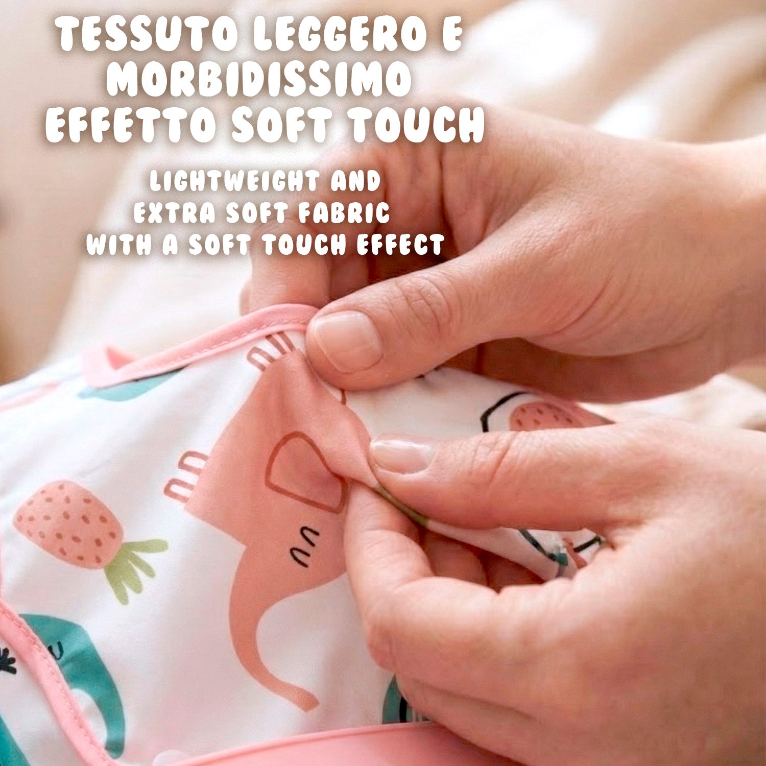 Bavaglino Impermeabile con Maniche - Pack Doppio Bambina - Perletti